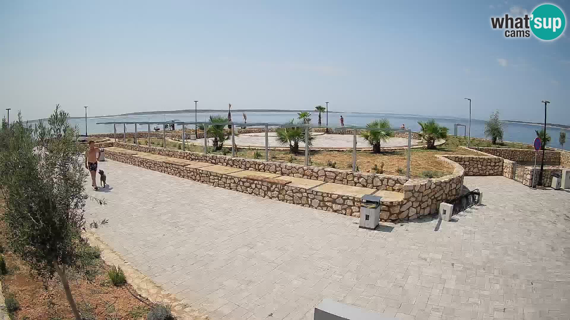 Web kamera Mandre – Ljetna pozornica Velika điga | Otok Pag