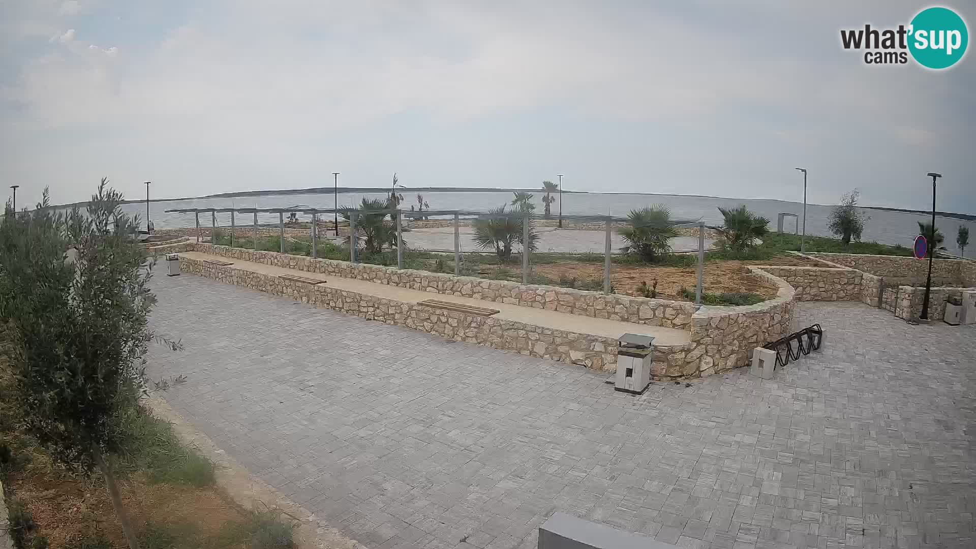 Web kamera Mandre – Ljetna pozornica Velika điga | Otok Pag