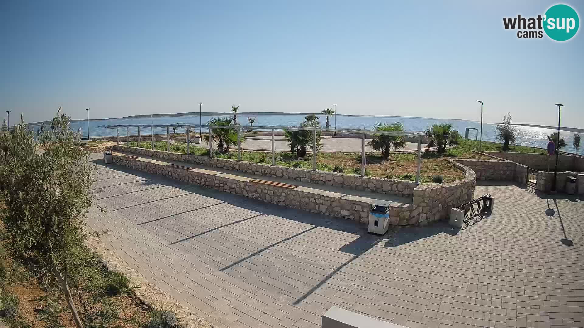 Web kamera Mandre – Ljetna pozornica Velika điga | Otok Pag