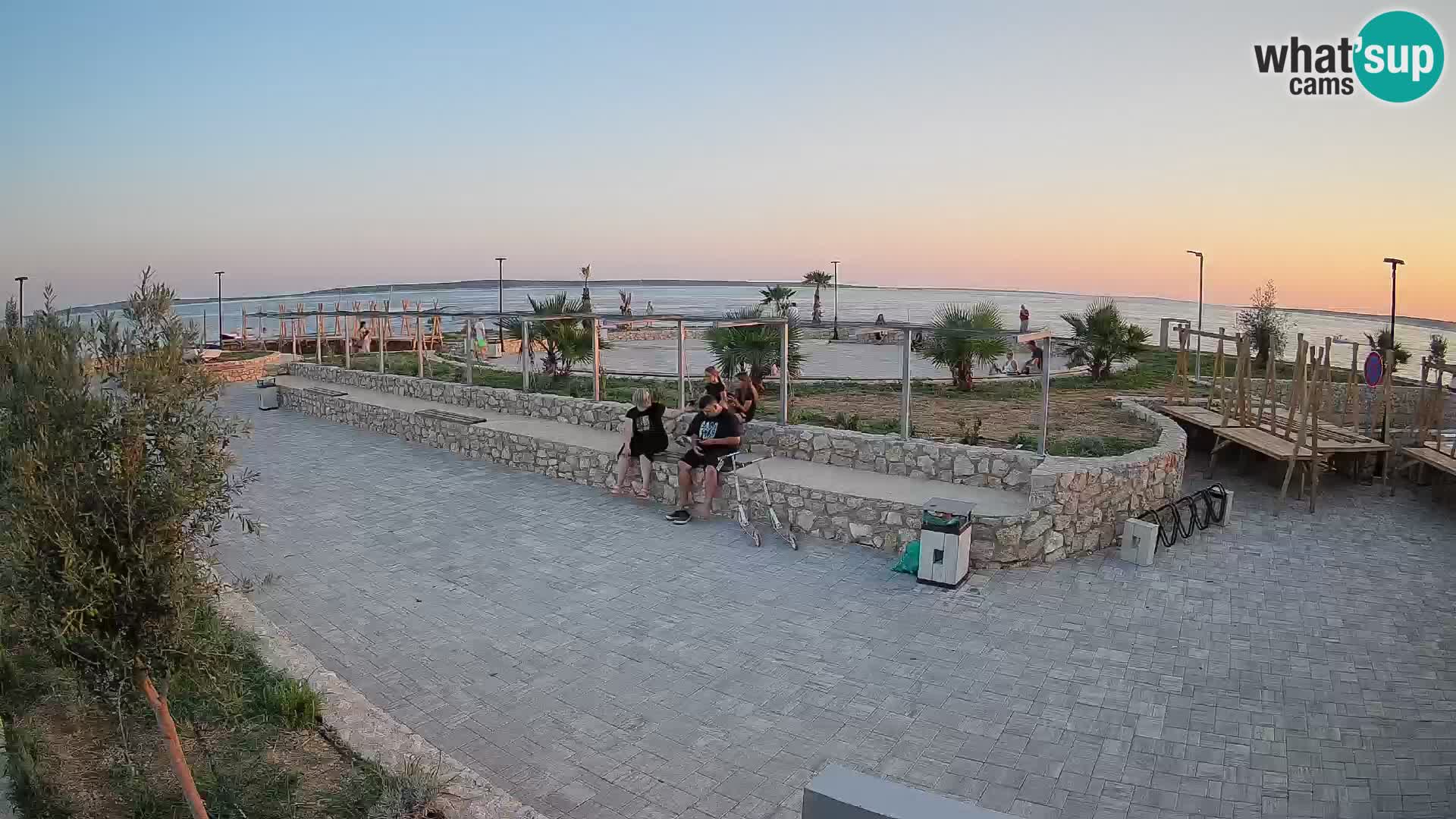 Spletna kamera Mandre – Poletni oder Velika điga | Otok Pag