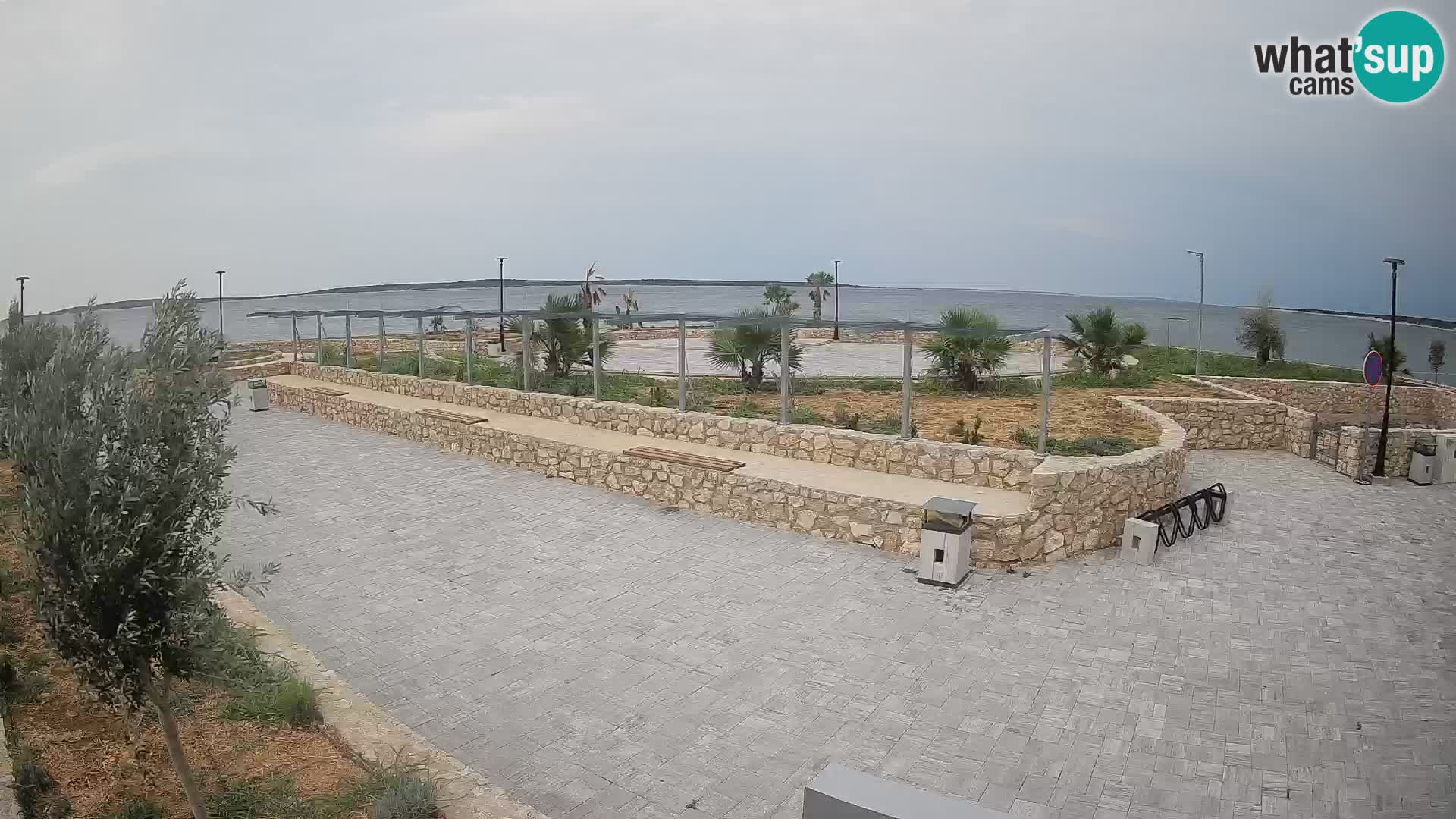 Spletna kamera Mandre – Poletni oder Velika điga | Otok Pag