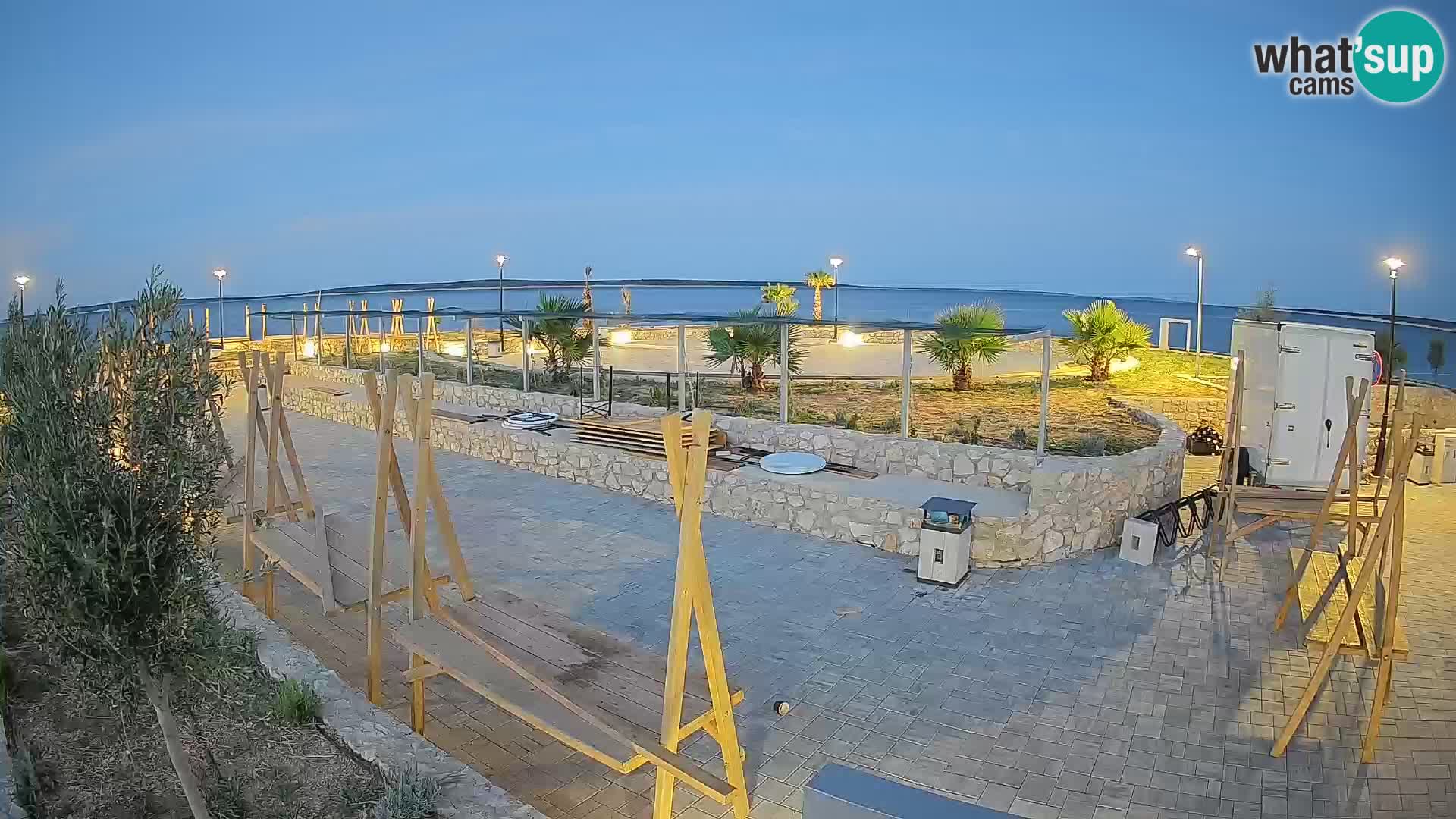 Webcam Mandre – Escenario de verano Velika điga | Isla de Pag