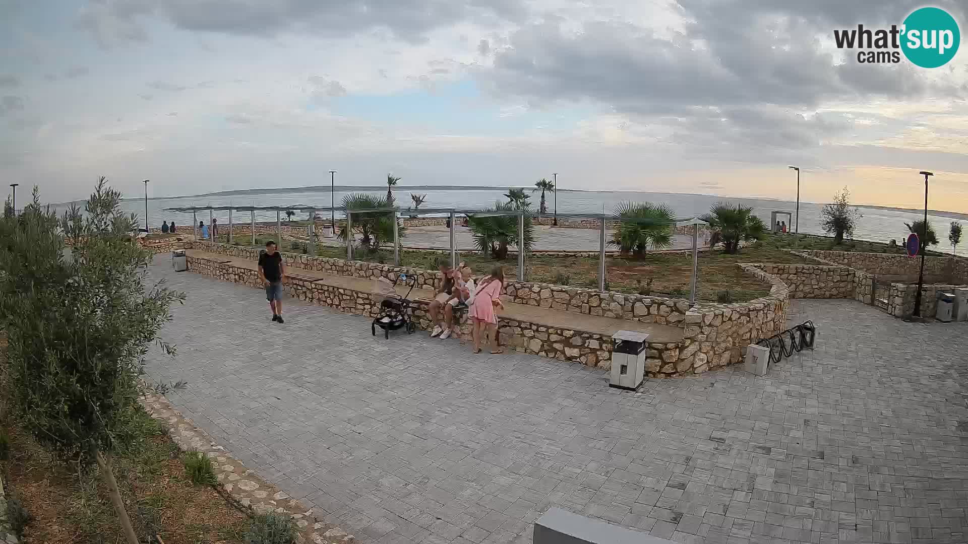 Web kamera Mandre – Ljetna pozornica Velika điga | Otok Pag