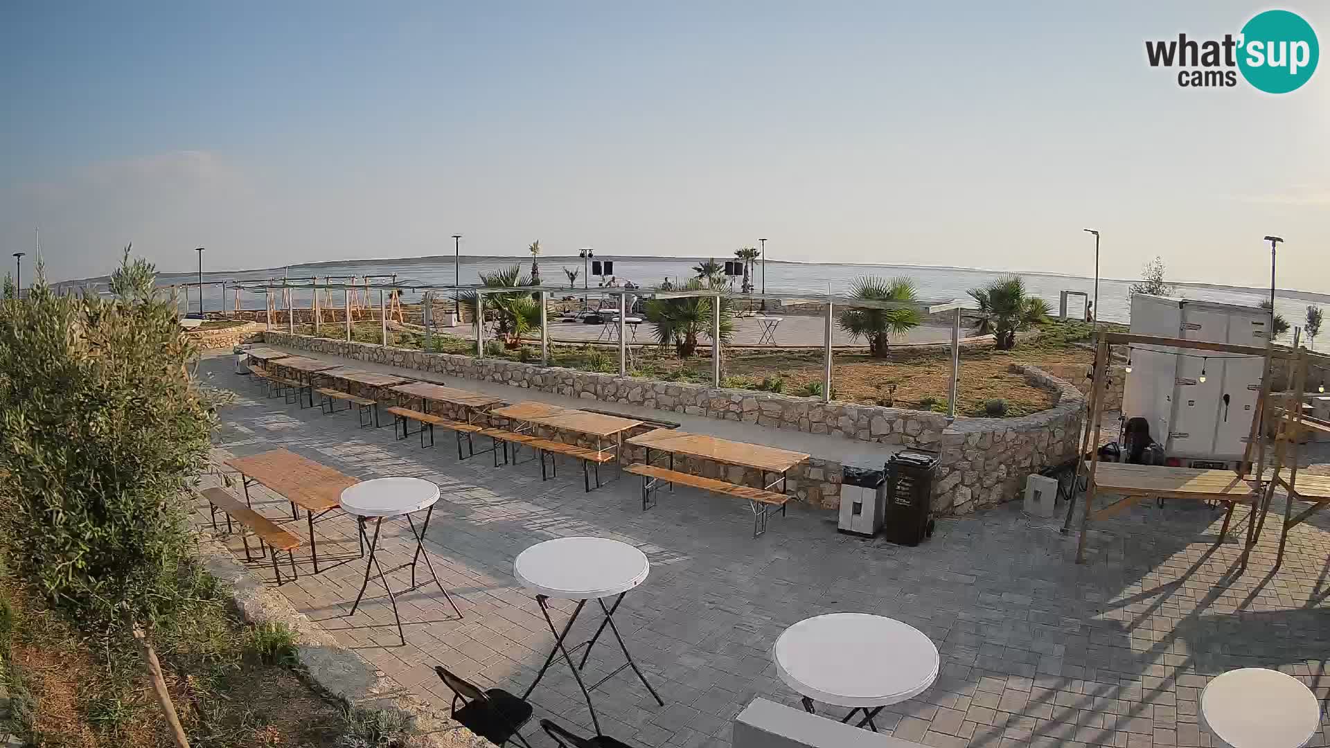 Spletna kamera Mandre – Poletni oder Velika điga | Otok Pag