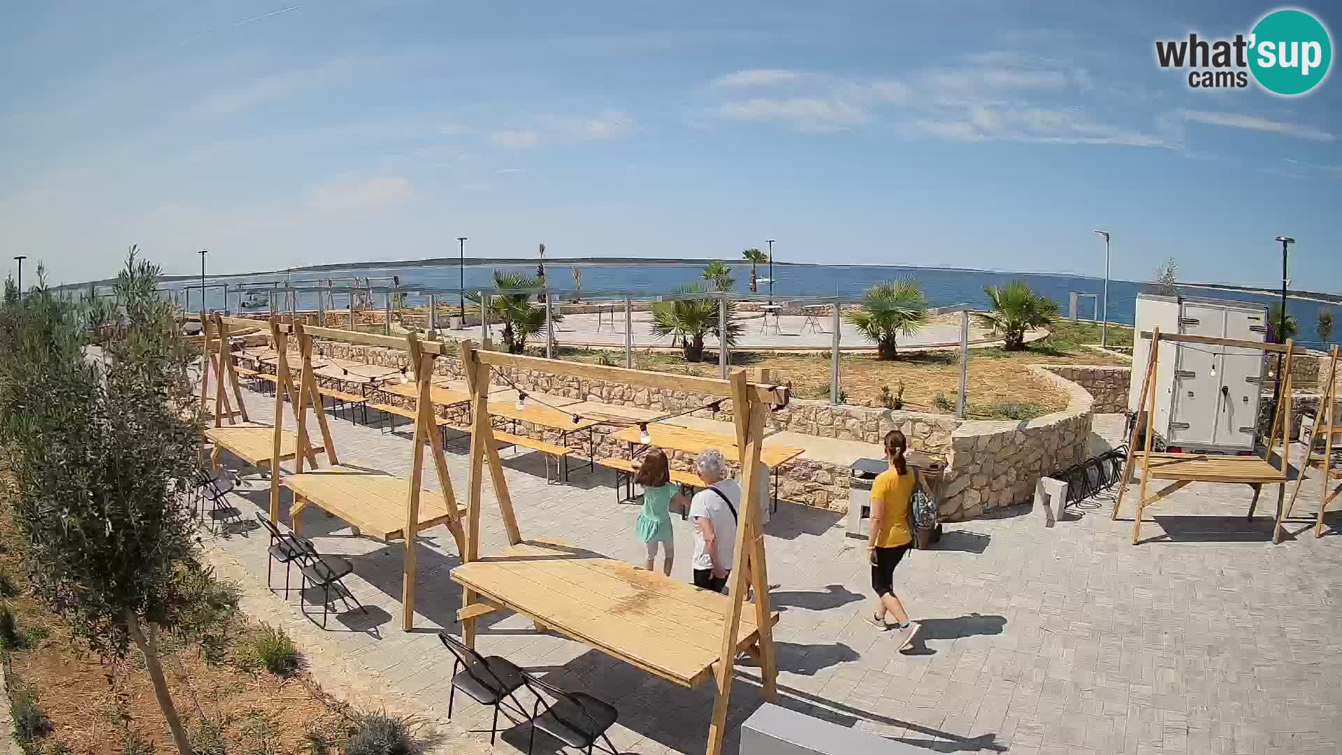 Webcam Mandre – Escenario de verano Velika điga | Isla de Pag