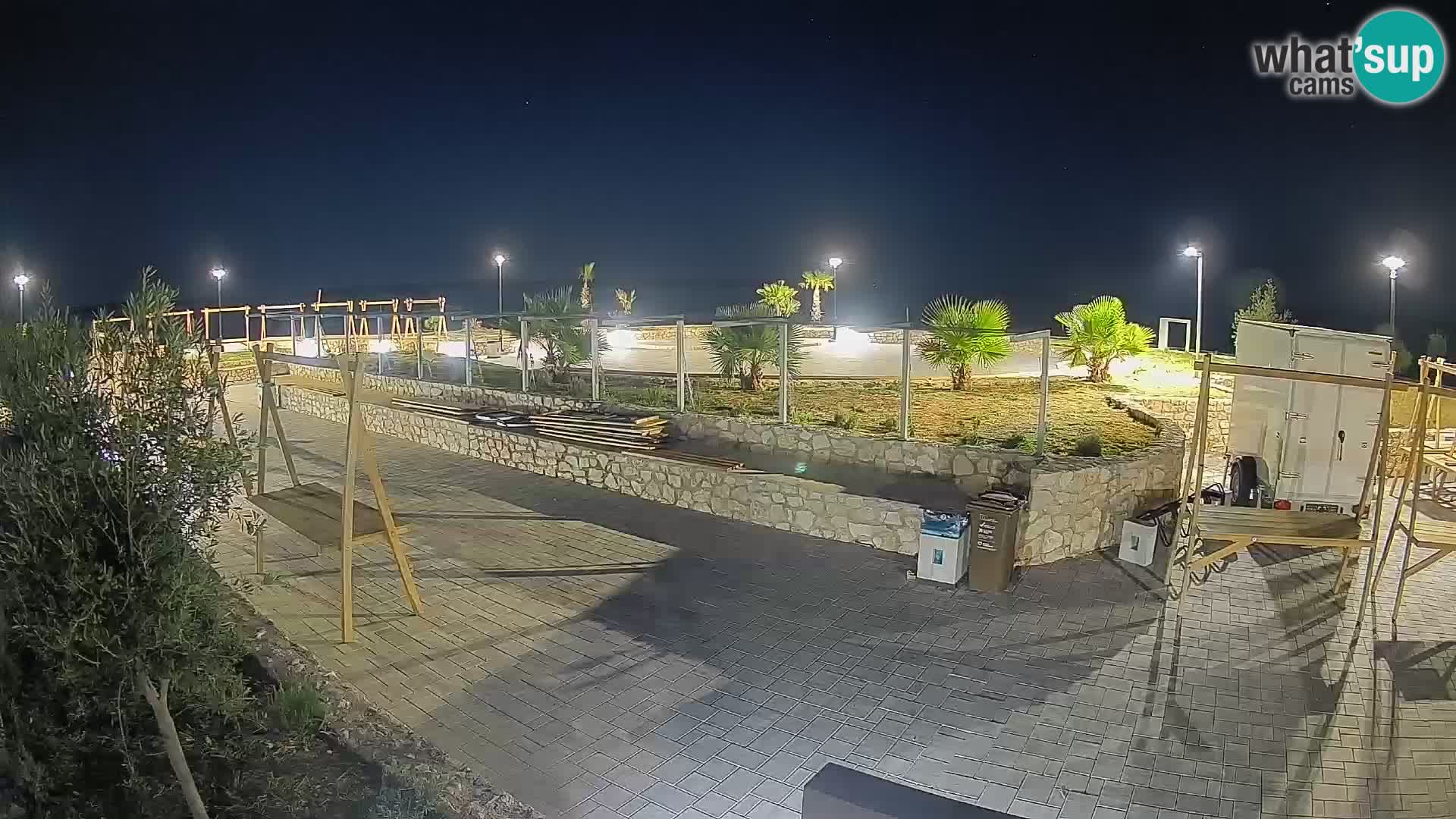 Webcam Mandre – Scène estivale Velika điga | Île de Pag