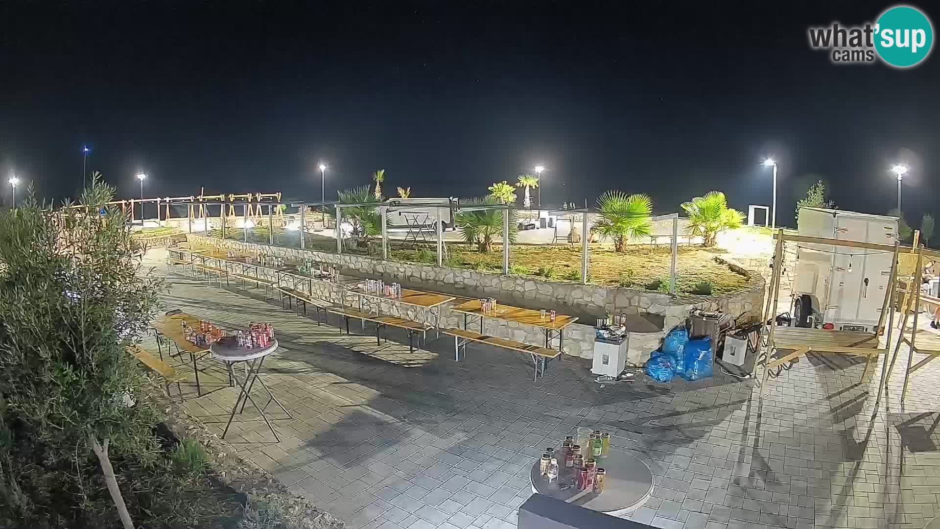 Webcam Mandre – Scène estivale Velika điga | Île de Pag