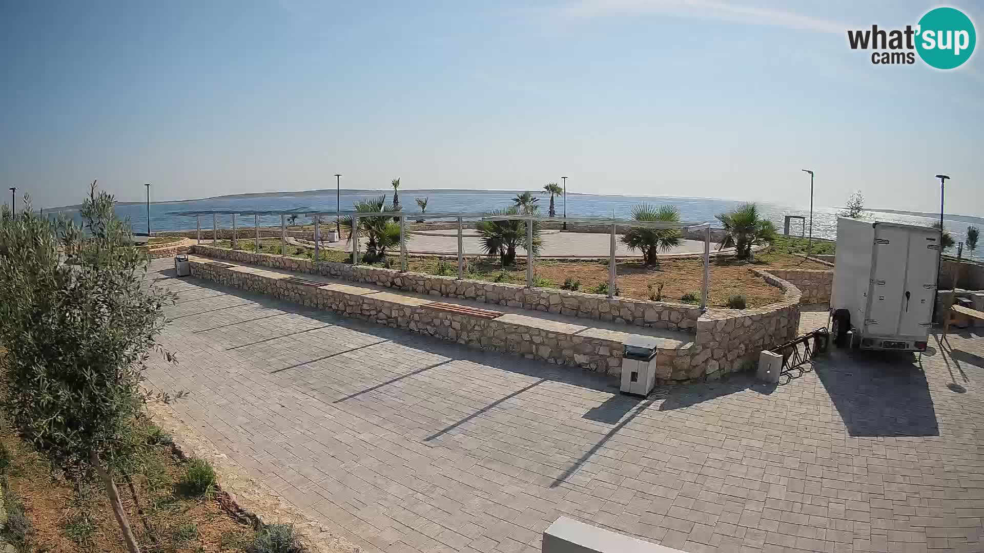 Web kamera Mandre – Ljetna pozornica Velika điga | Otok Pag