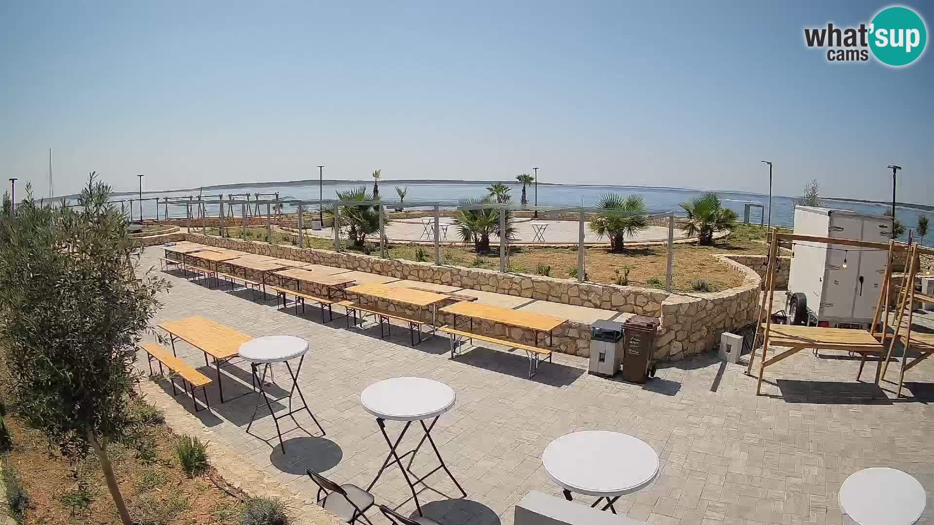 Web kamera Mandre – Ljetna pozornica Velika điga | Otok Pag