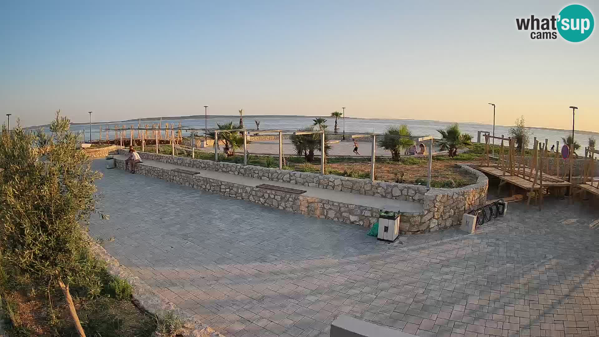 Web kamera Mandre – Ljetna pozornica Velika điga | Otok Pag