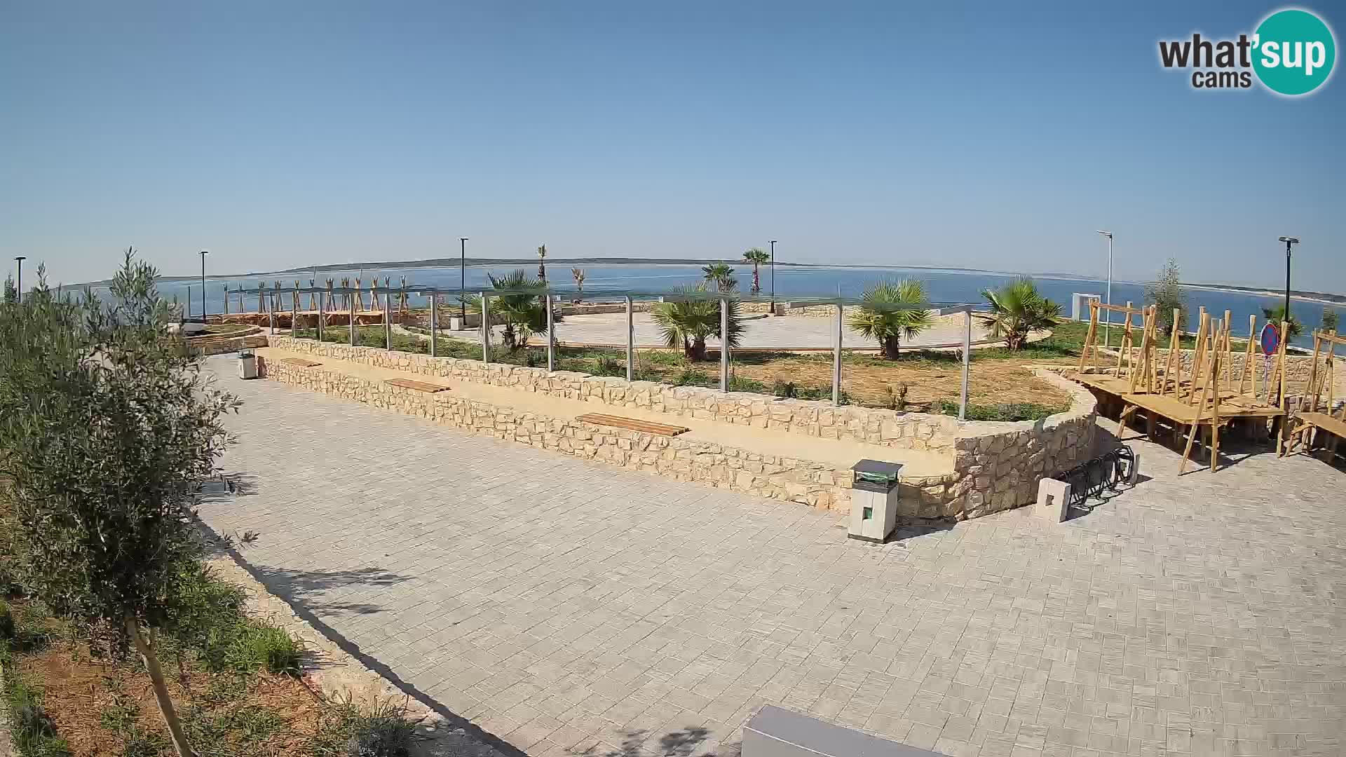 Webcam Mandre – Escenario de verano Velika điga | Isla de Pag