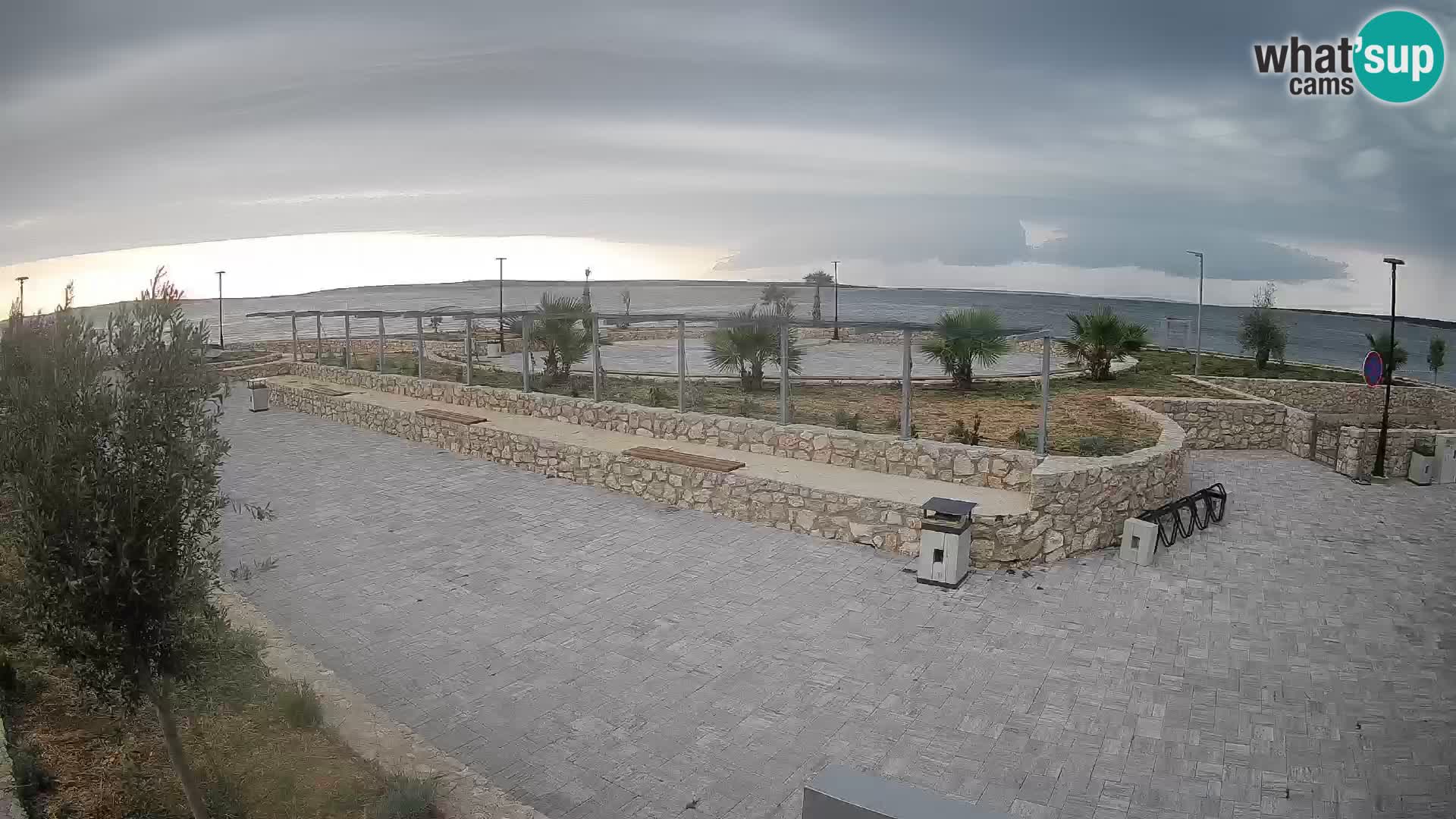 Spletna kamera Mandre – Poletni oder Velika điga | Otok Pag