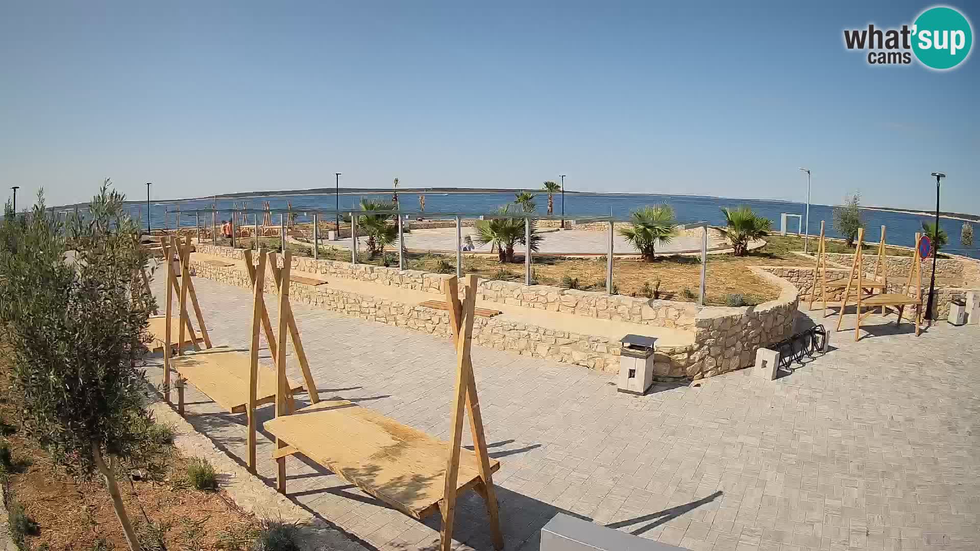 Webcam Mandre – Escenario de verano Velika điga | Isla de Pag