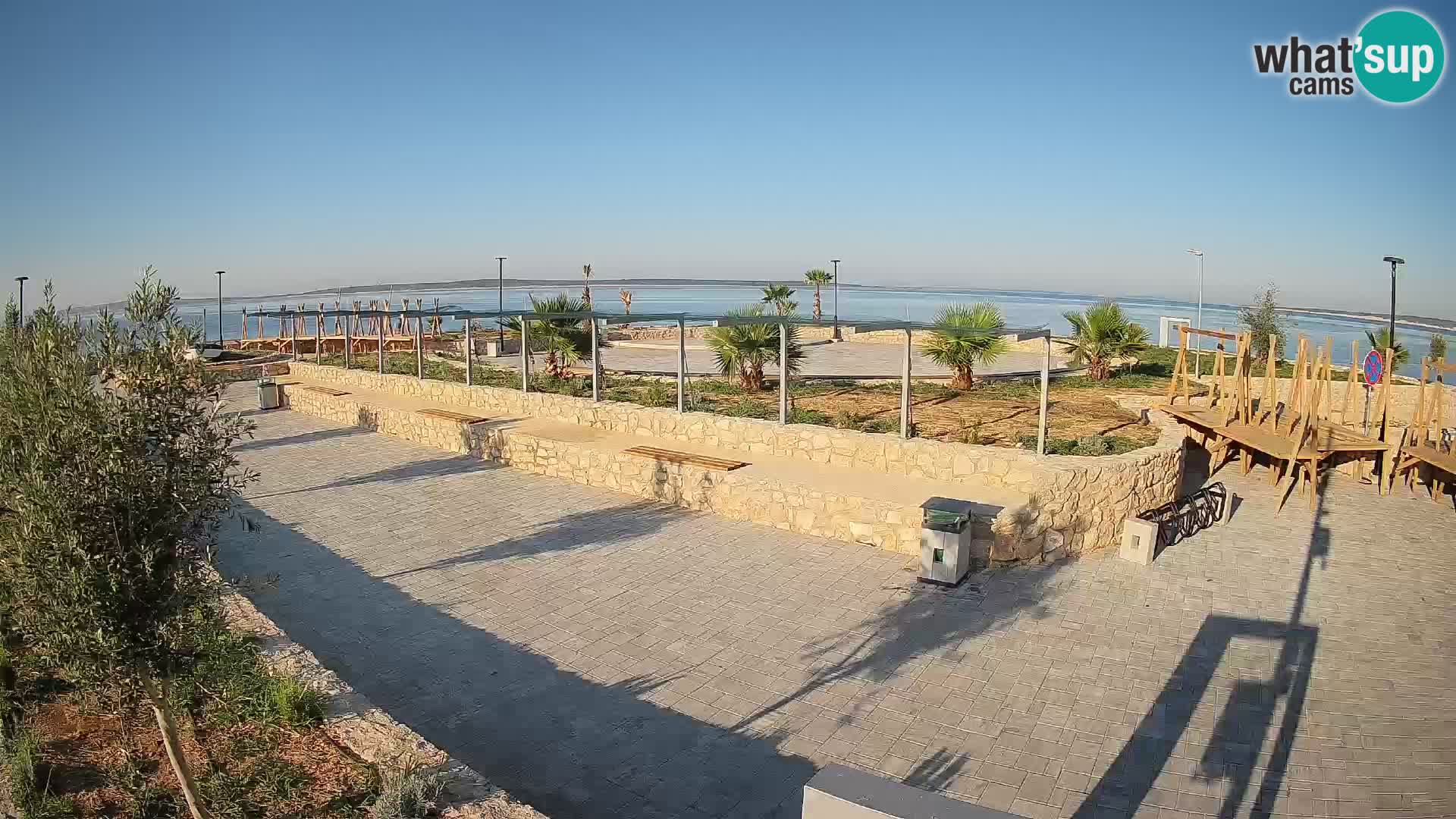 Webcam Mandre – Escenario de verano Velika điga | Isla de Pag