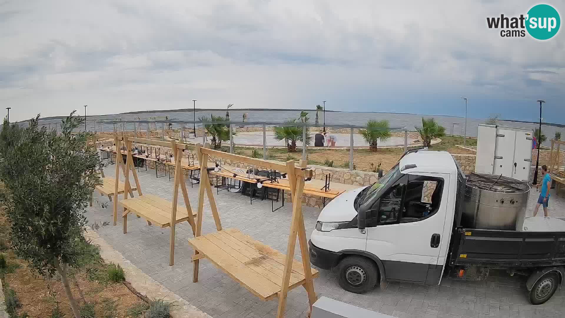 Spletna kamera Mandre – Poletni oder Velika điga | Otok Pag