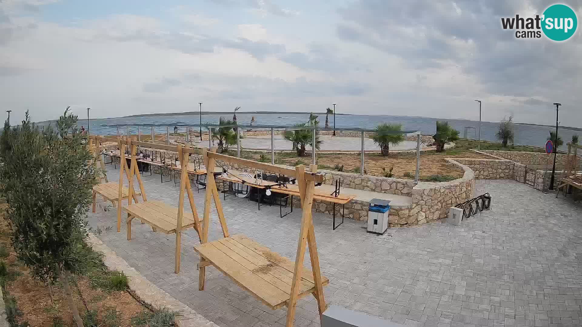 Web kamera Mandre – Ljetna pozornica Velika điga | Otok Pag