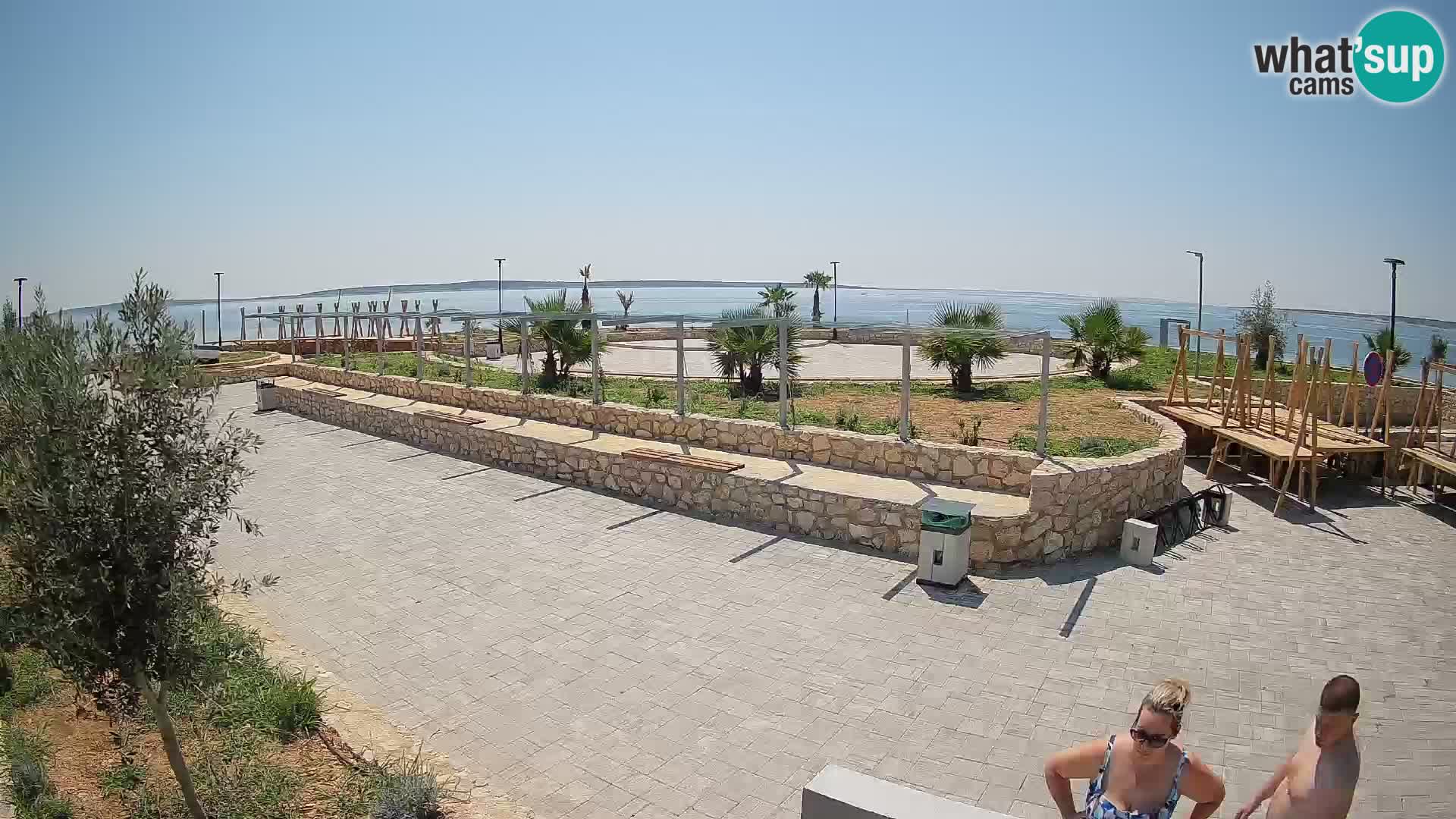 Web kamera Mandre – Ljetna pozornica Velika điga | Otok Pag