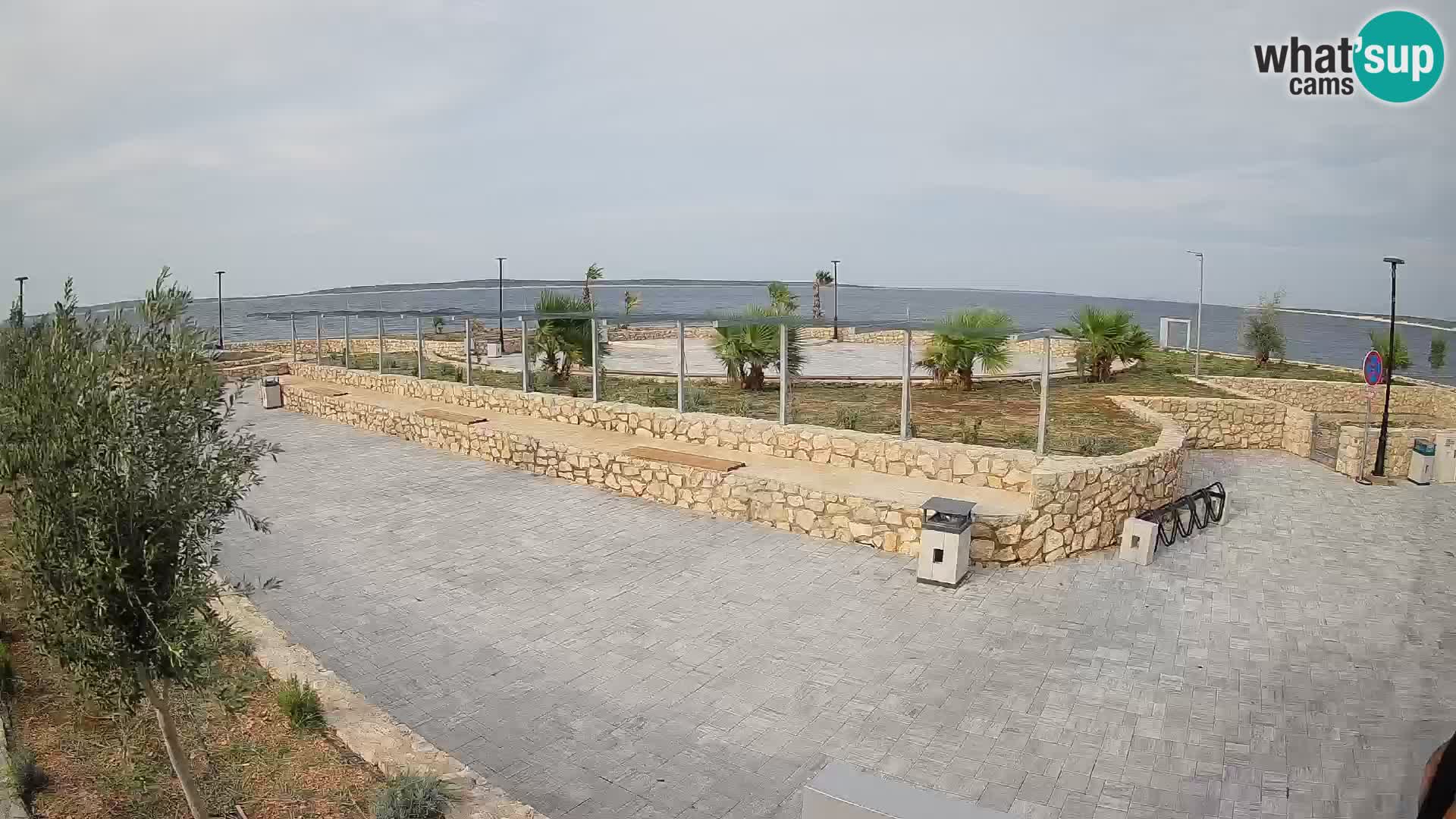Web kamera Mandre – Ljetna pozornica Velika điga | Otok Pag