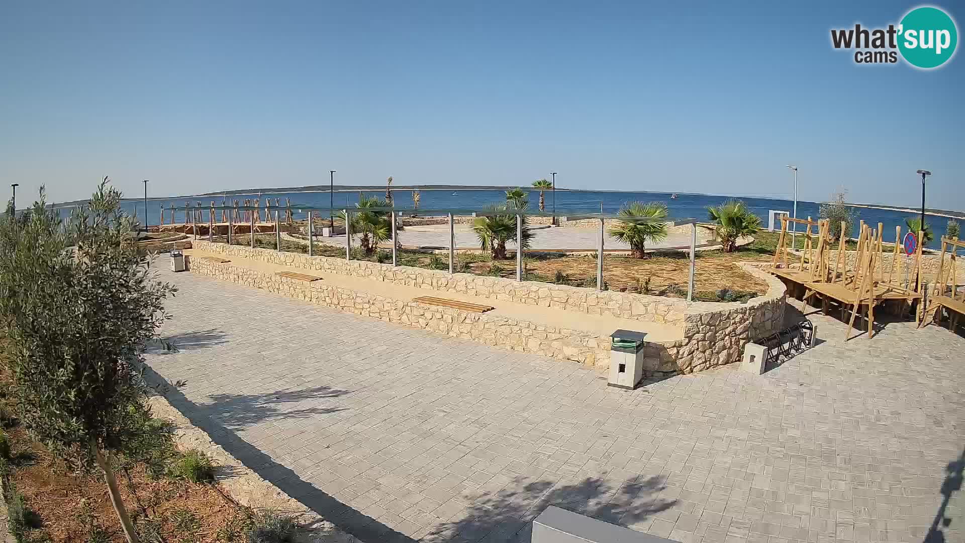 Webcam Mandre – Escenario de verano Velika điga | Isla de Pag