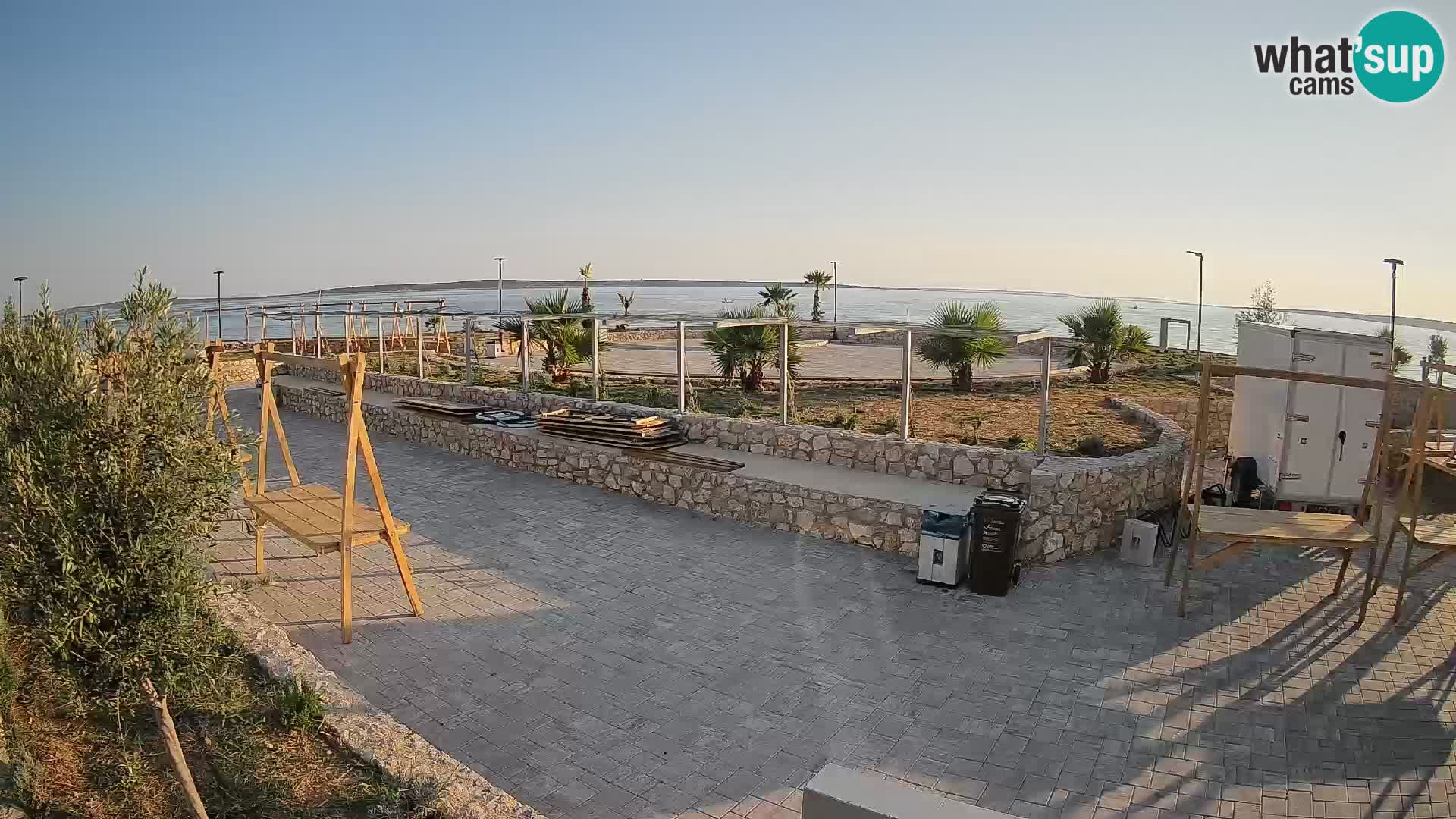 Webcam Mandre – Escenario de verano Velika điga | Isla de Pag