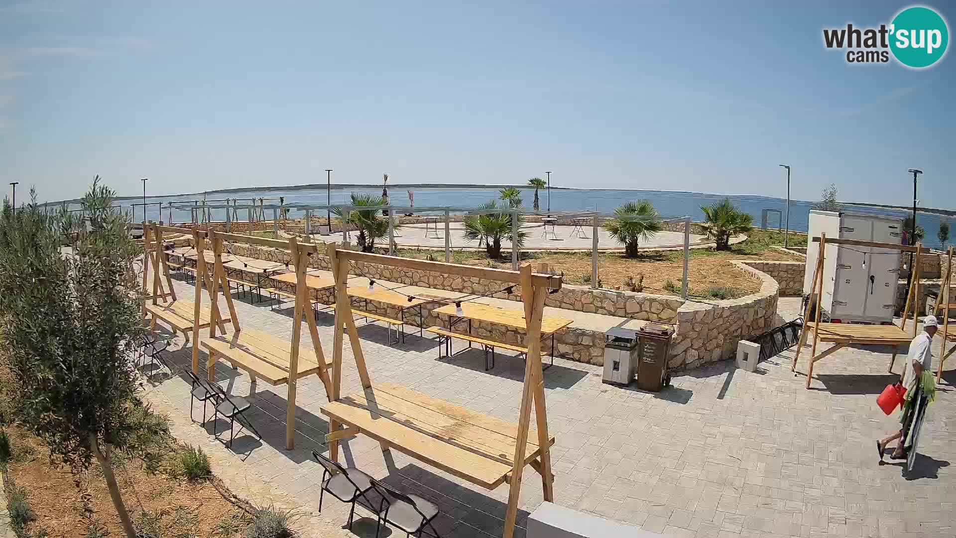 Webcam Mandre – Scène estivale Velika điga | Île de Pag
