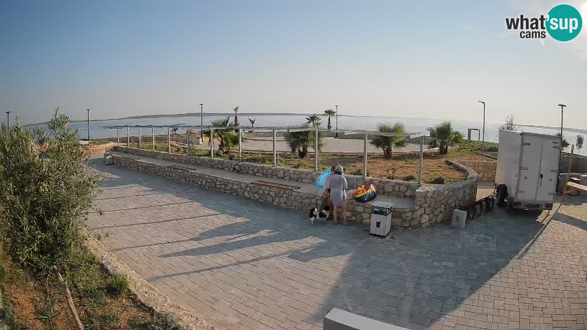 Webcam Mandre – Escenario de verano Velika điga | Isla de Pag