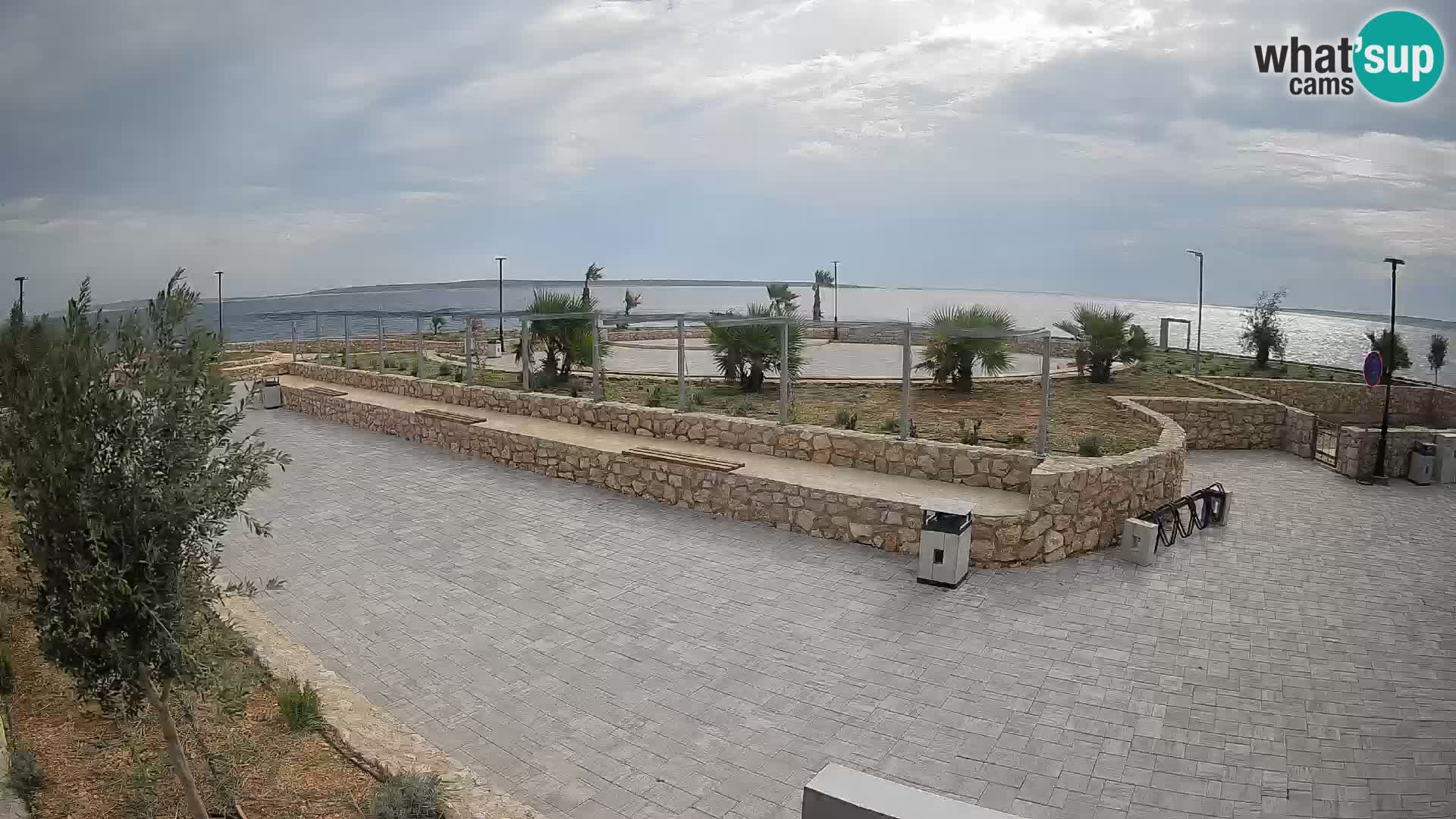 Web kamera Mandre – Ljetna pozornica Velika điga | Otok Pag