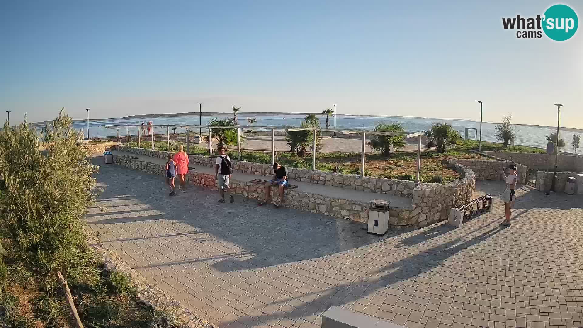 Spletna kamera Mandre – Poletni oder Velika điga | Otok Pag