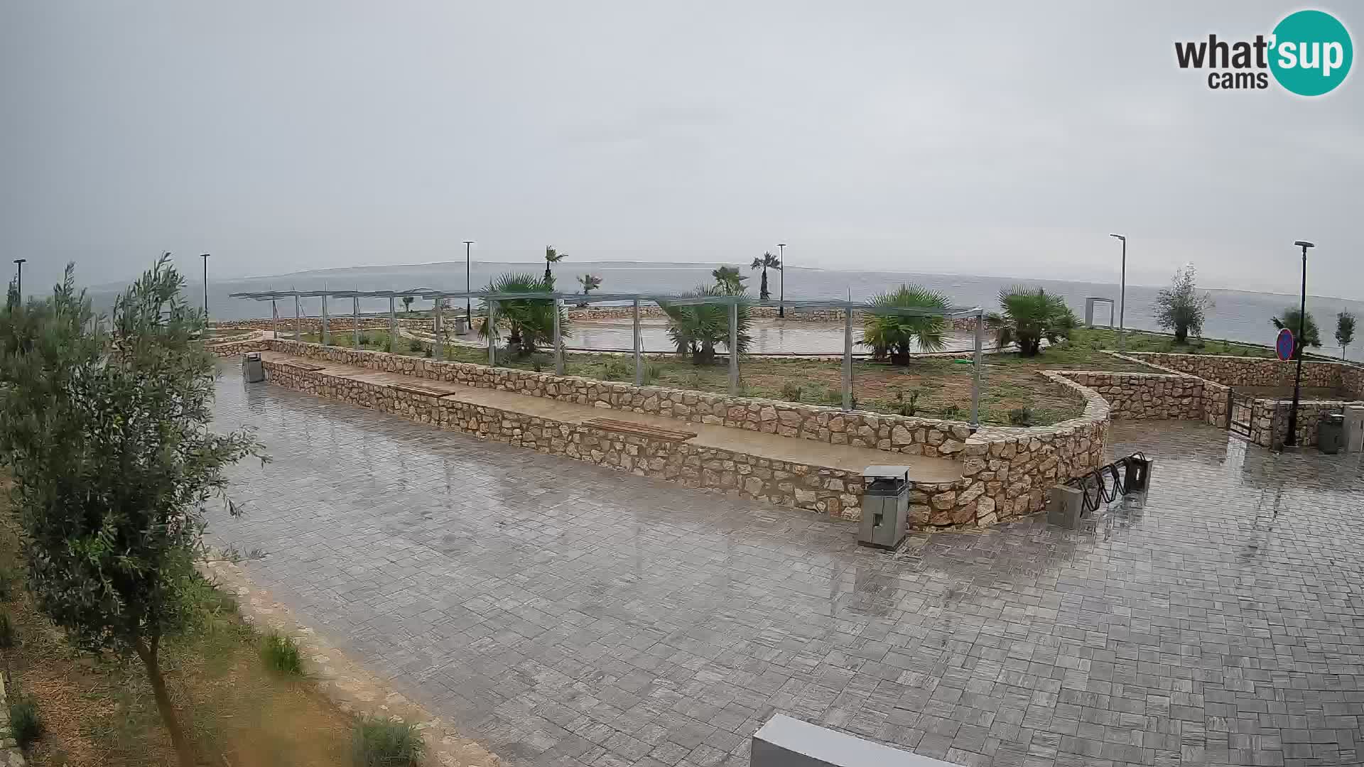 Spletna kamera Mandre – Poletni oder Velika điga | Otok Pag