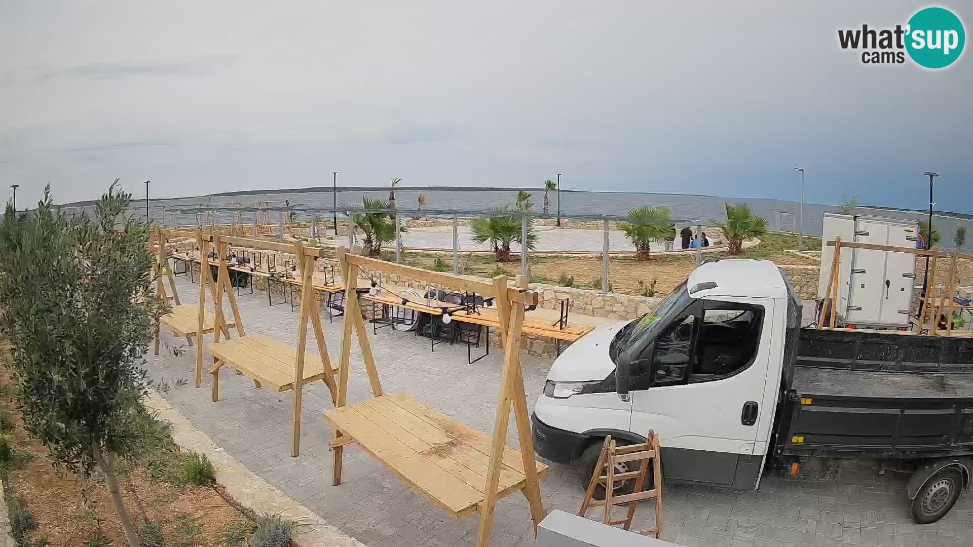 Webcam Mandre – Escenario de verano Velika điga | Isla de Pag