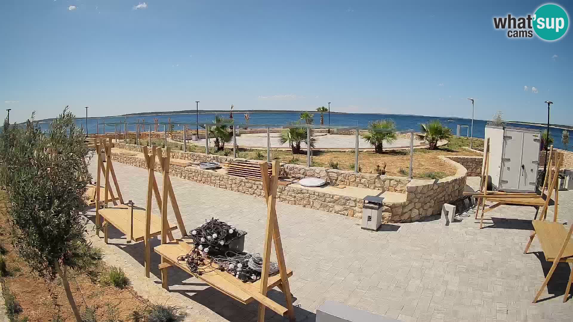 Mandre Summer Stage Webcam – Velika điga | Pag Island