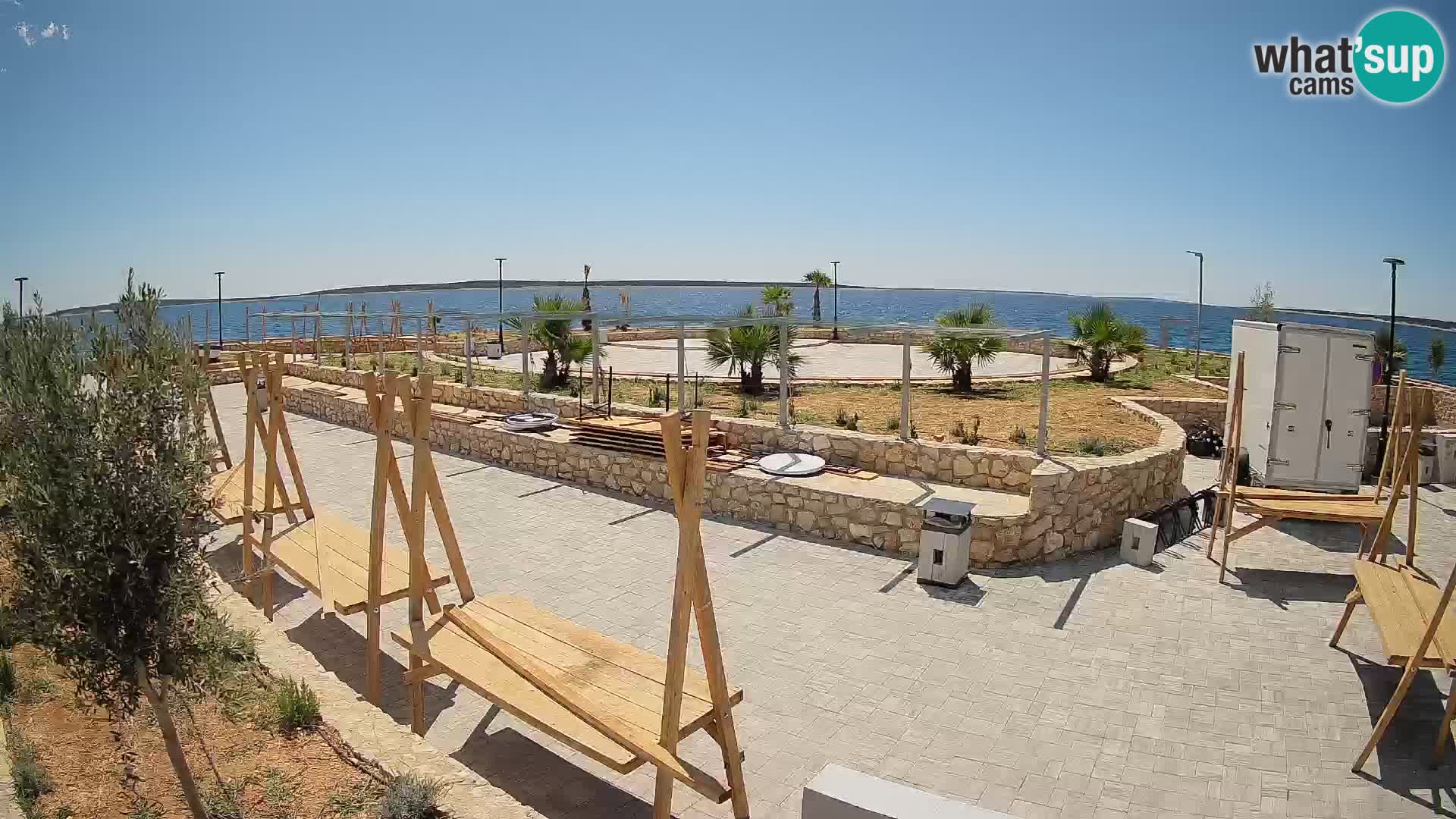 Webcam Mandre – Scène estivale Velika điga | Île de Pag