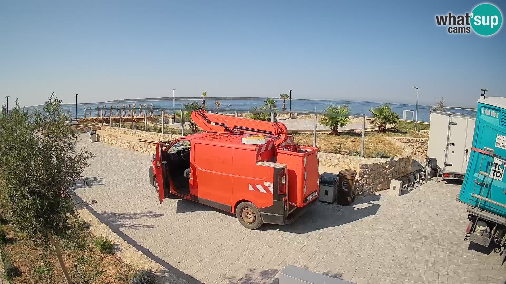 Webcam Mandre – Escenario de verano Velika điga | Isla de Pag