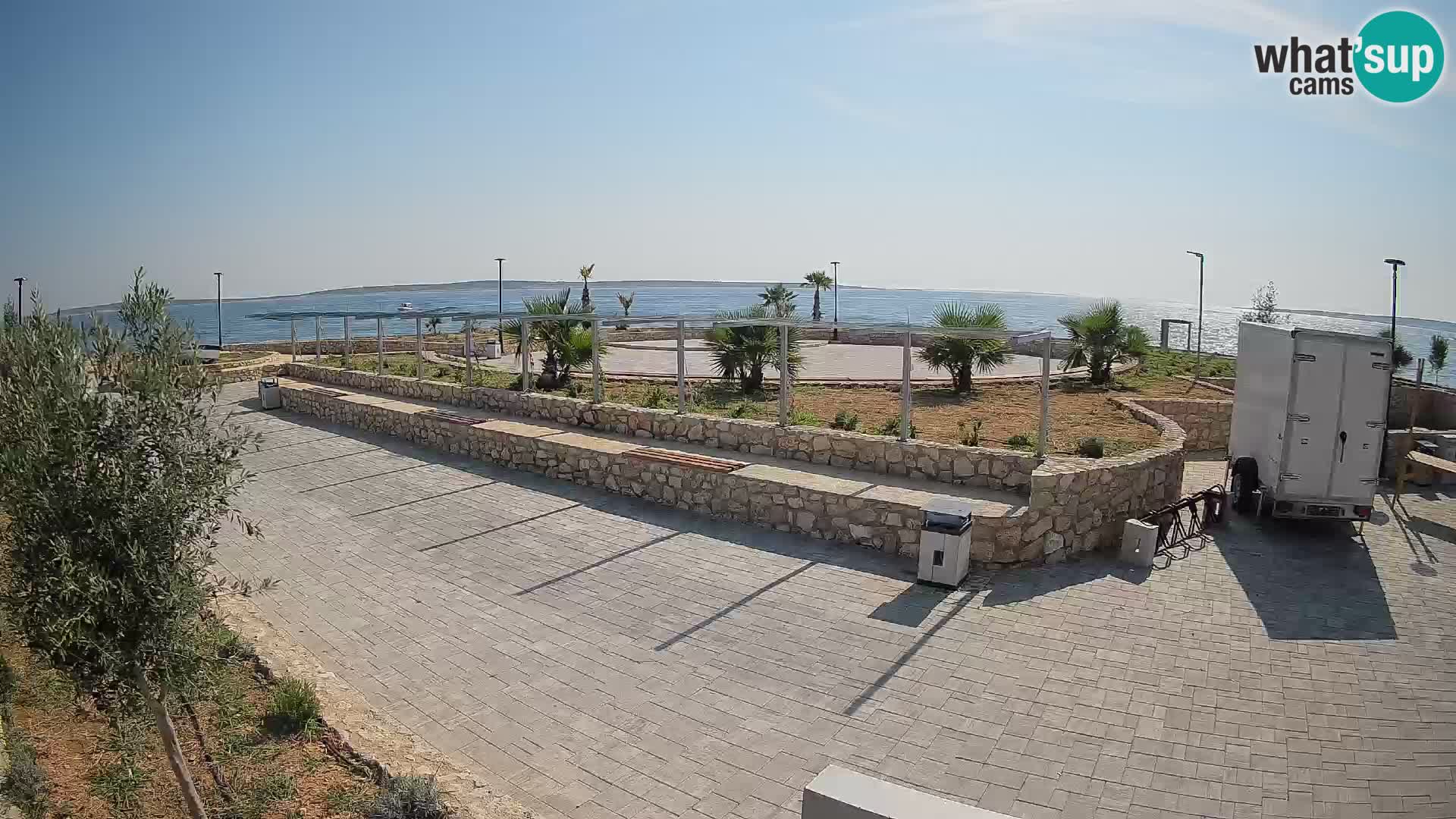Web kamera Mandre – Ljetna pozornica Velika điga | Otok Pag