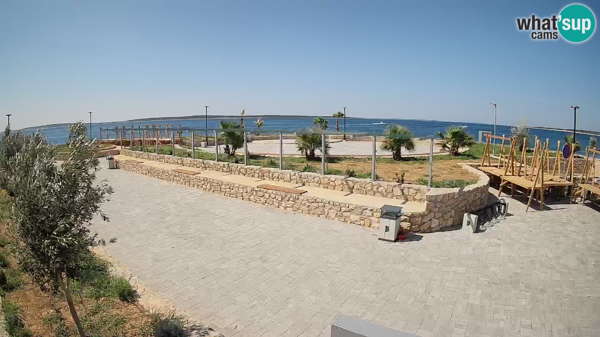 Webcam Mandre – Escenario de verano Velika điga | Isla de Pag