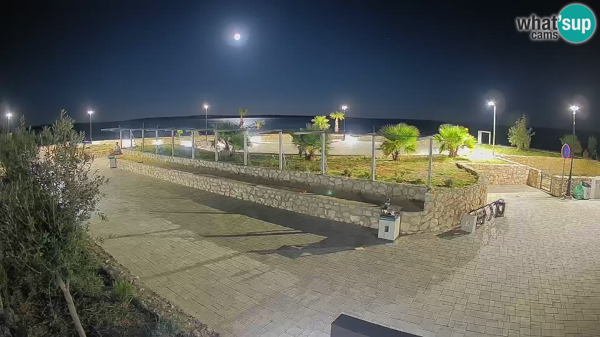 Spletna kamera Mandre – Poletni oder Velika điga | Otok Pag