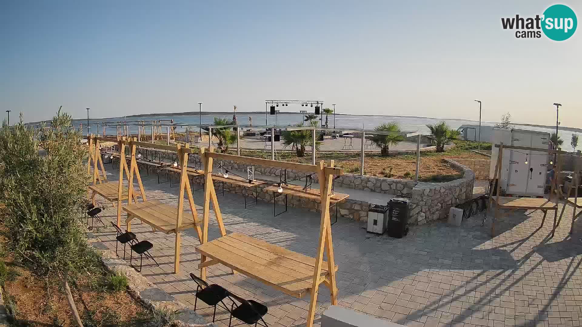 Webcam Mandre – Escenario de verano Velika điga | Isla de Pag