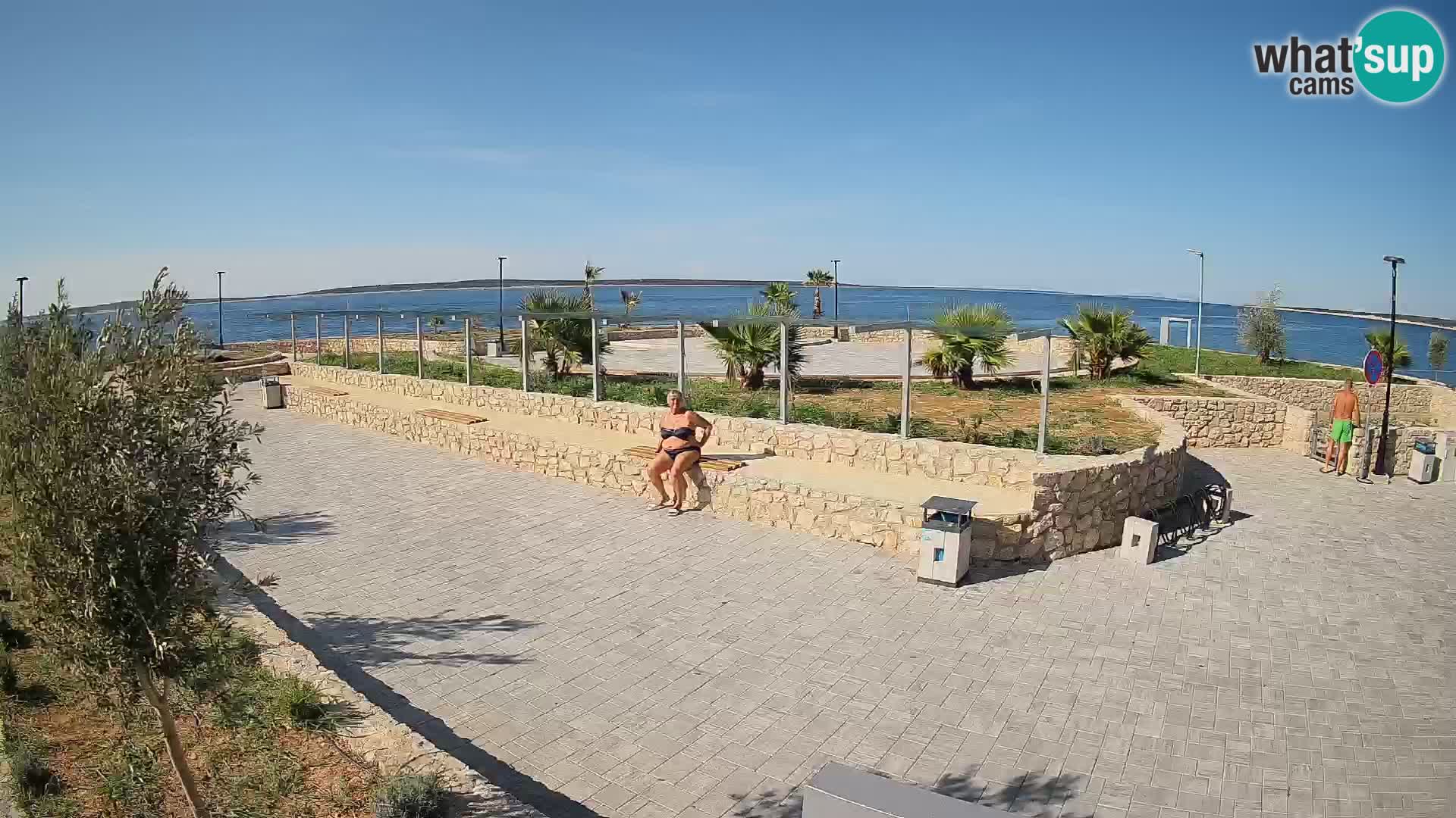 Webcam Mandre – Escenario de verano Velika điga | Isla de Pag