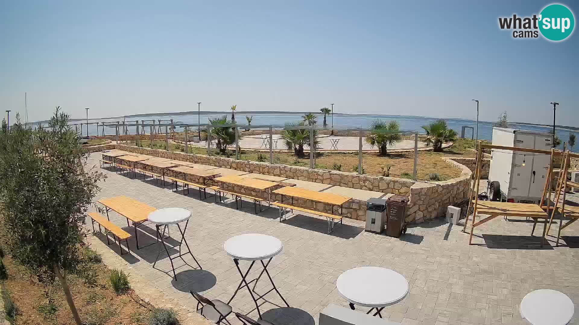 Webcam Mandre – Scène estivale Velika điga | Île de Pag