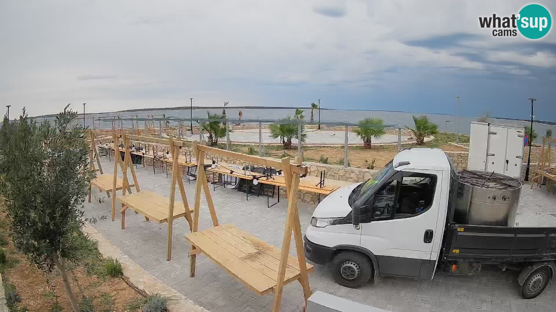 Webcam Mandre – Escenario de verano Velika điga | Isla de Pag