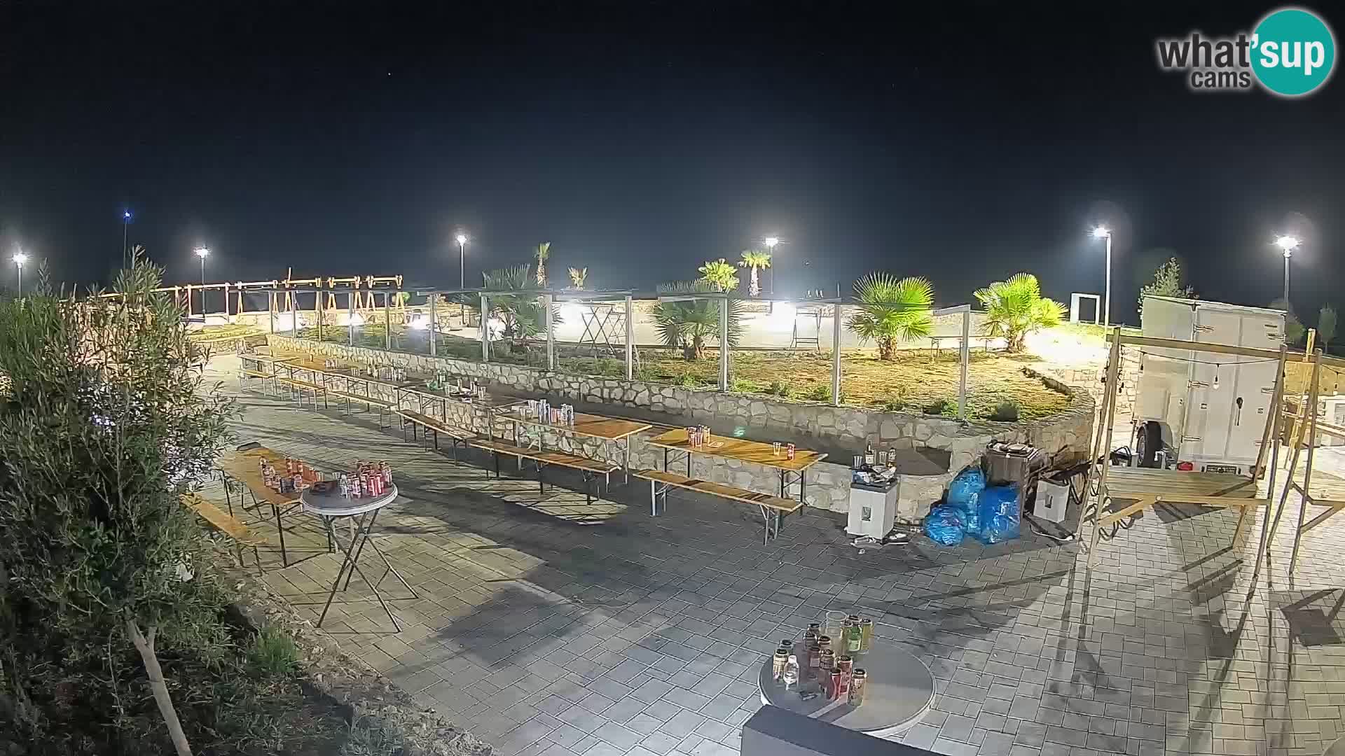 Webcam Mandre – Escenario de verano Velika điga | Isla de Pag