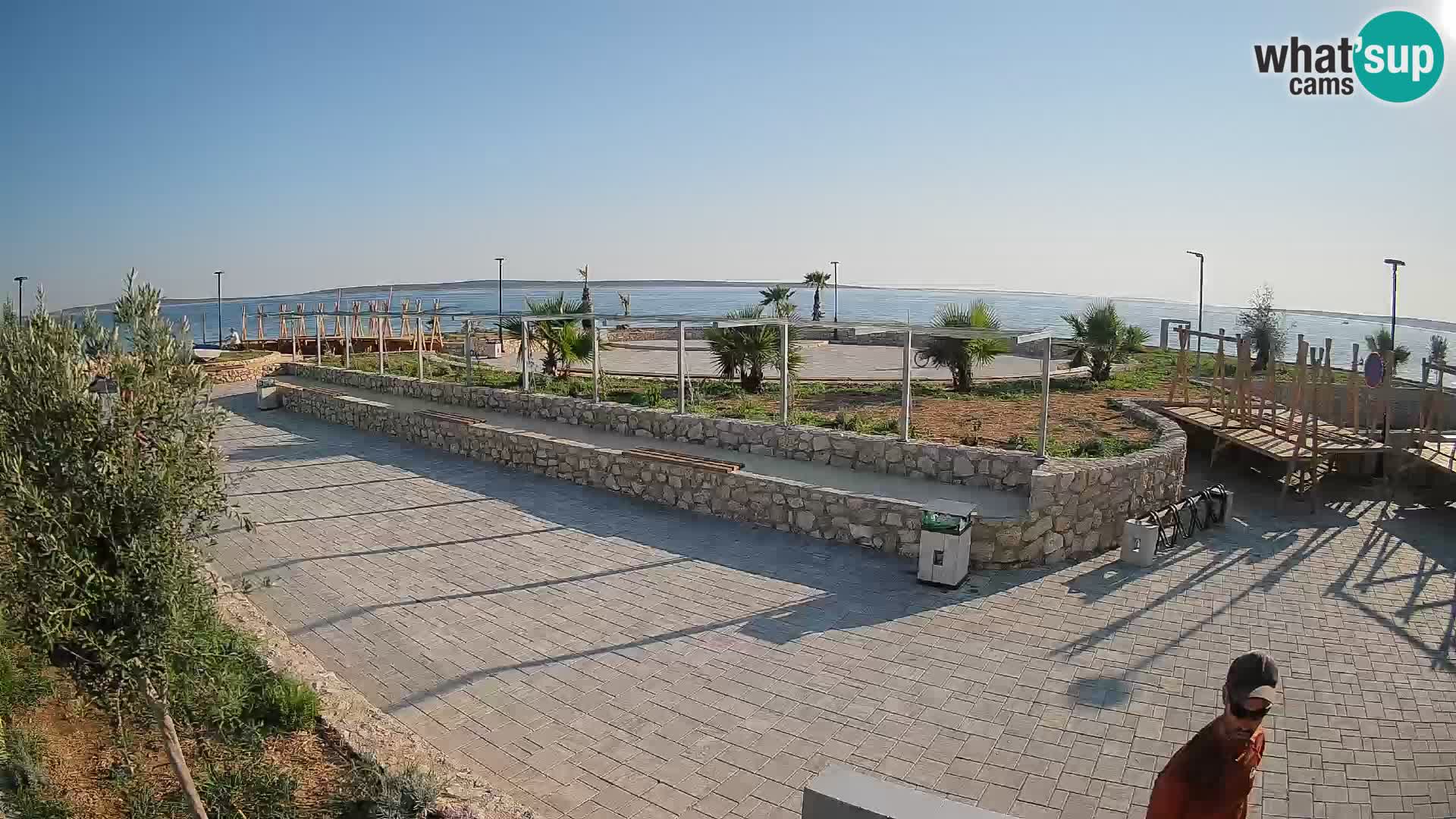 Web kamera Mandre – Ljetna pozornica Velika điga | Otok Pag