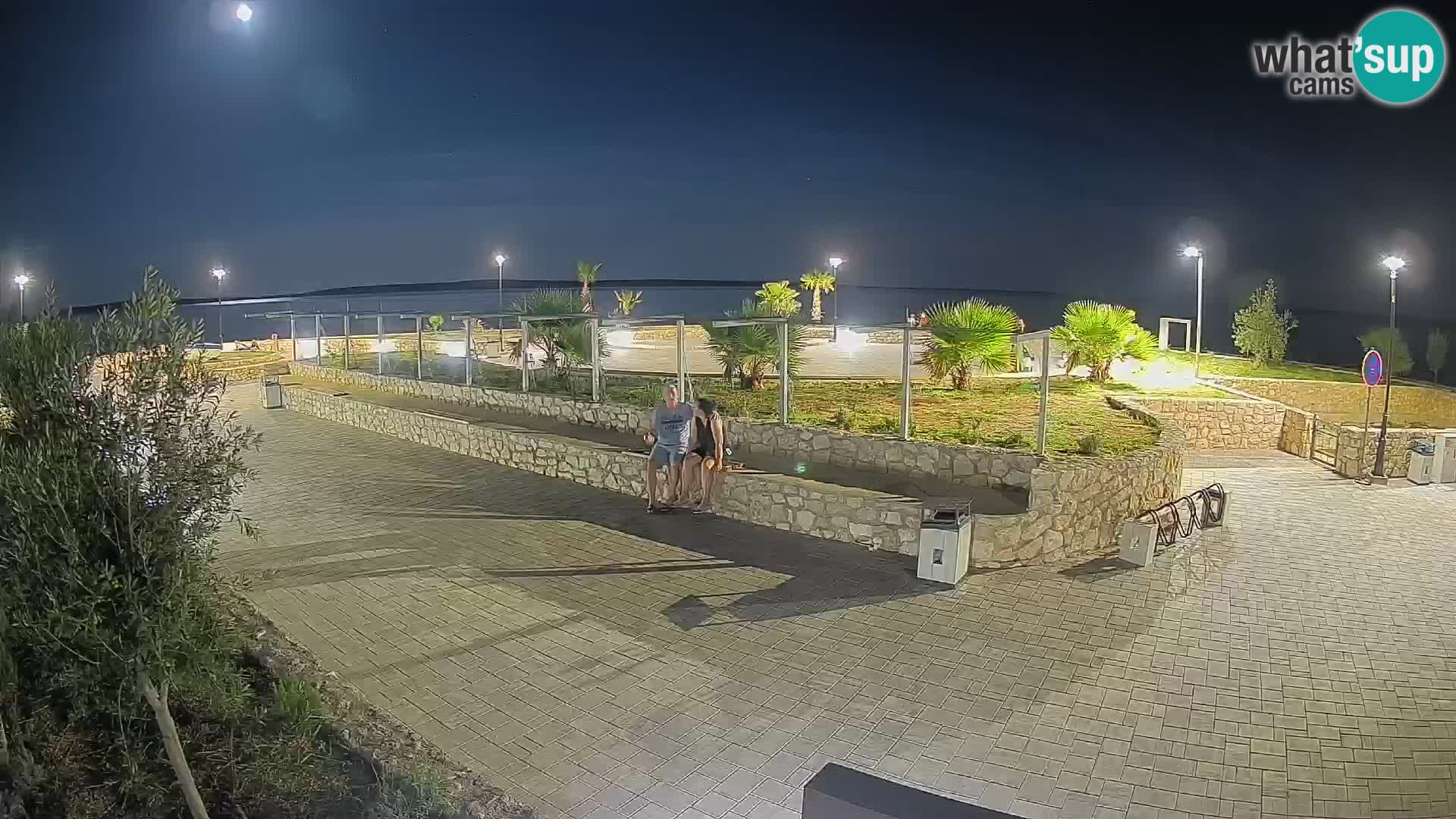 Web kamera Mandre – Ljetna pozornica Velika điga | Otok Pag