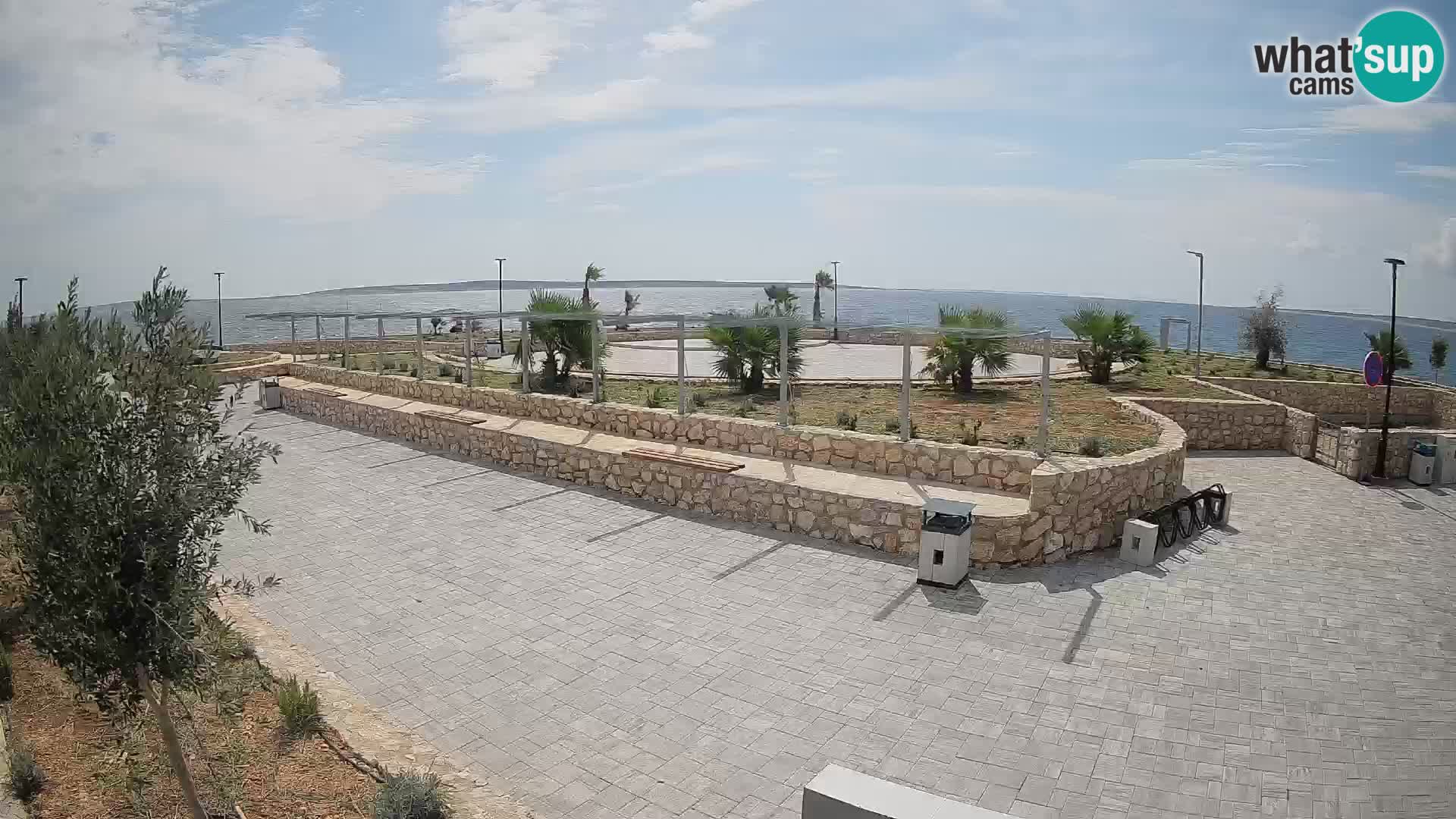 Web kamera Mandre – Ljetna pozornica Velika điga | Otok Pag