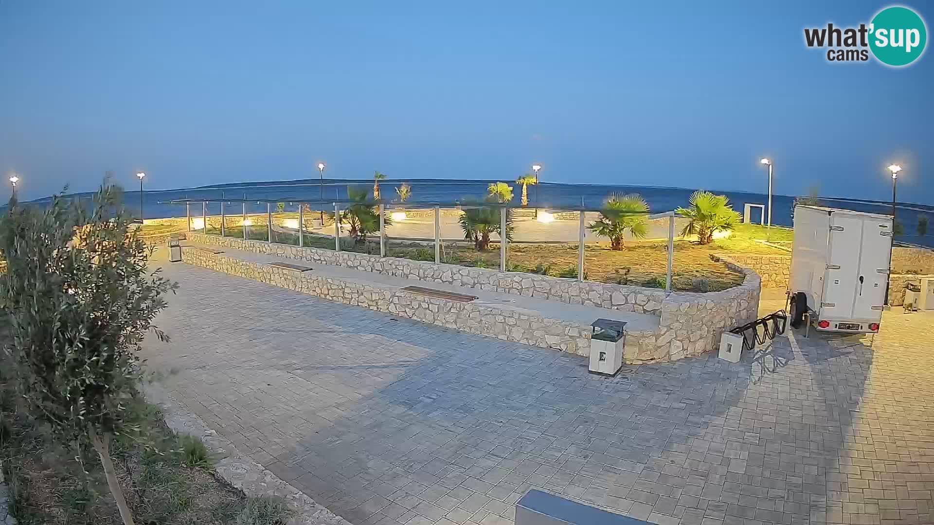 Spletna kamera Mandre – Poletni oder Velika điga | Otok Pag