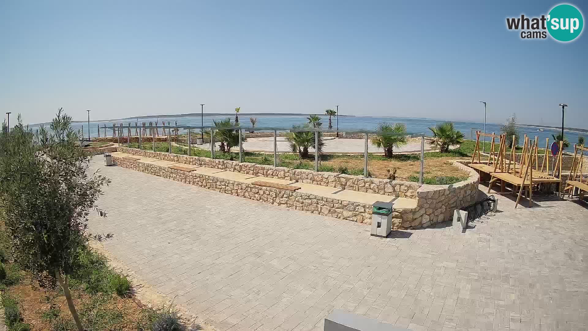 Webcam Mandre – Scène estivale Velika điga | Île de Pag