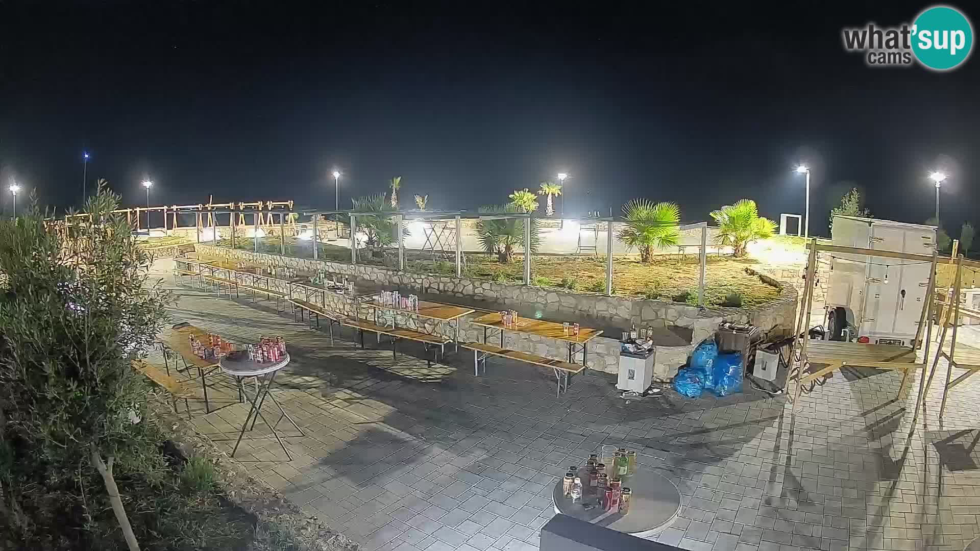 Webcam Mandre – Scène estivale Velika điga | Île de Pag