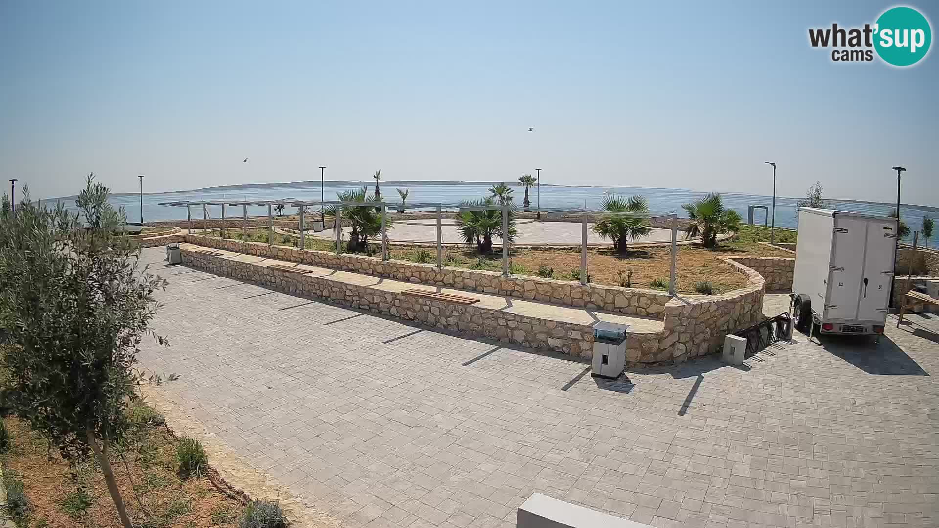 Webcam Mandre – Escenario de verano Velika điga | Isla de Pag