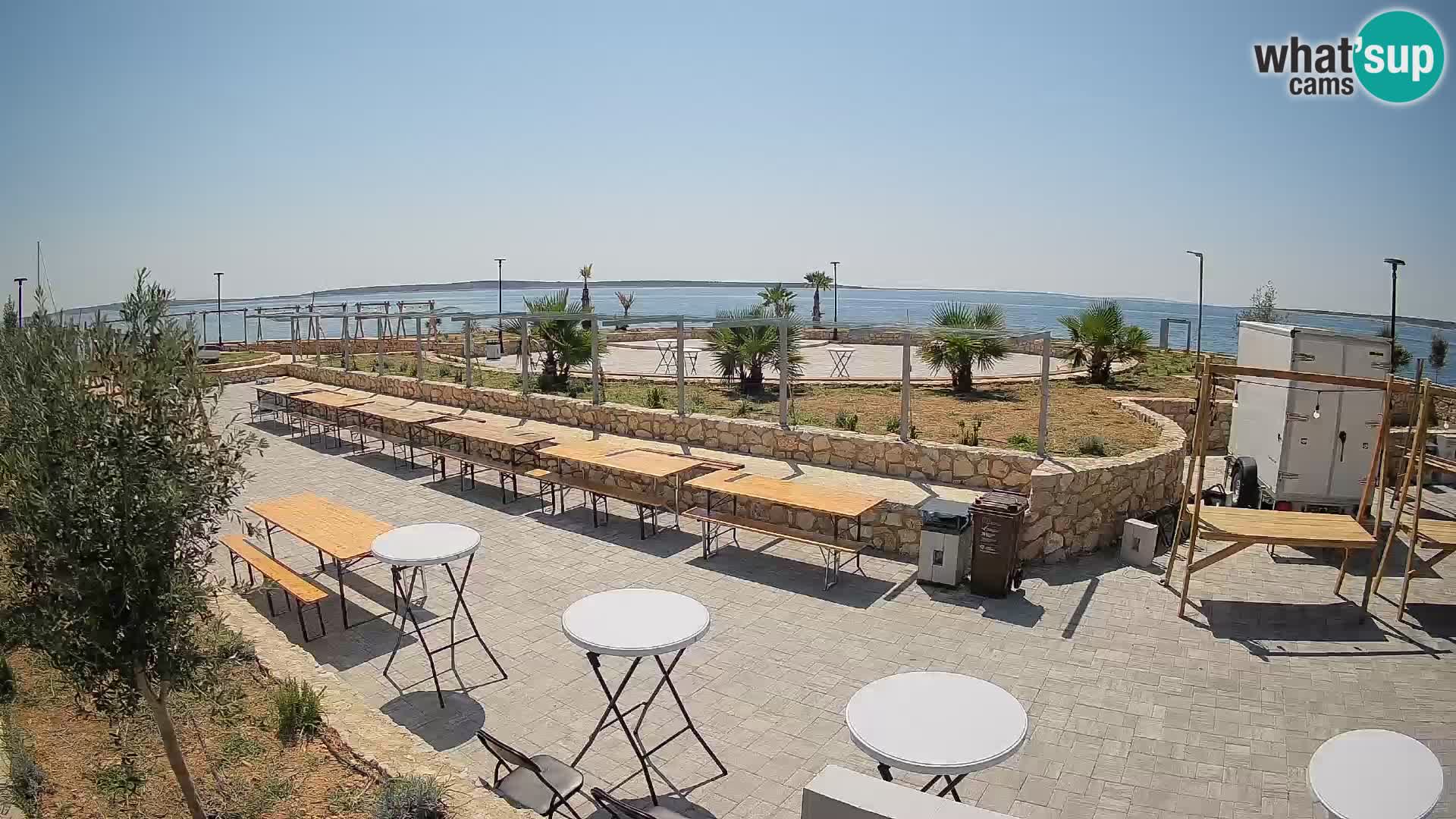 Webcam Mandre – Escenario de verano Velika điga | Isla de Pag