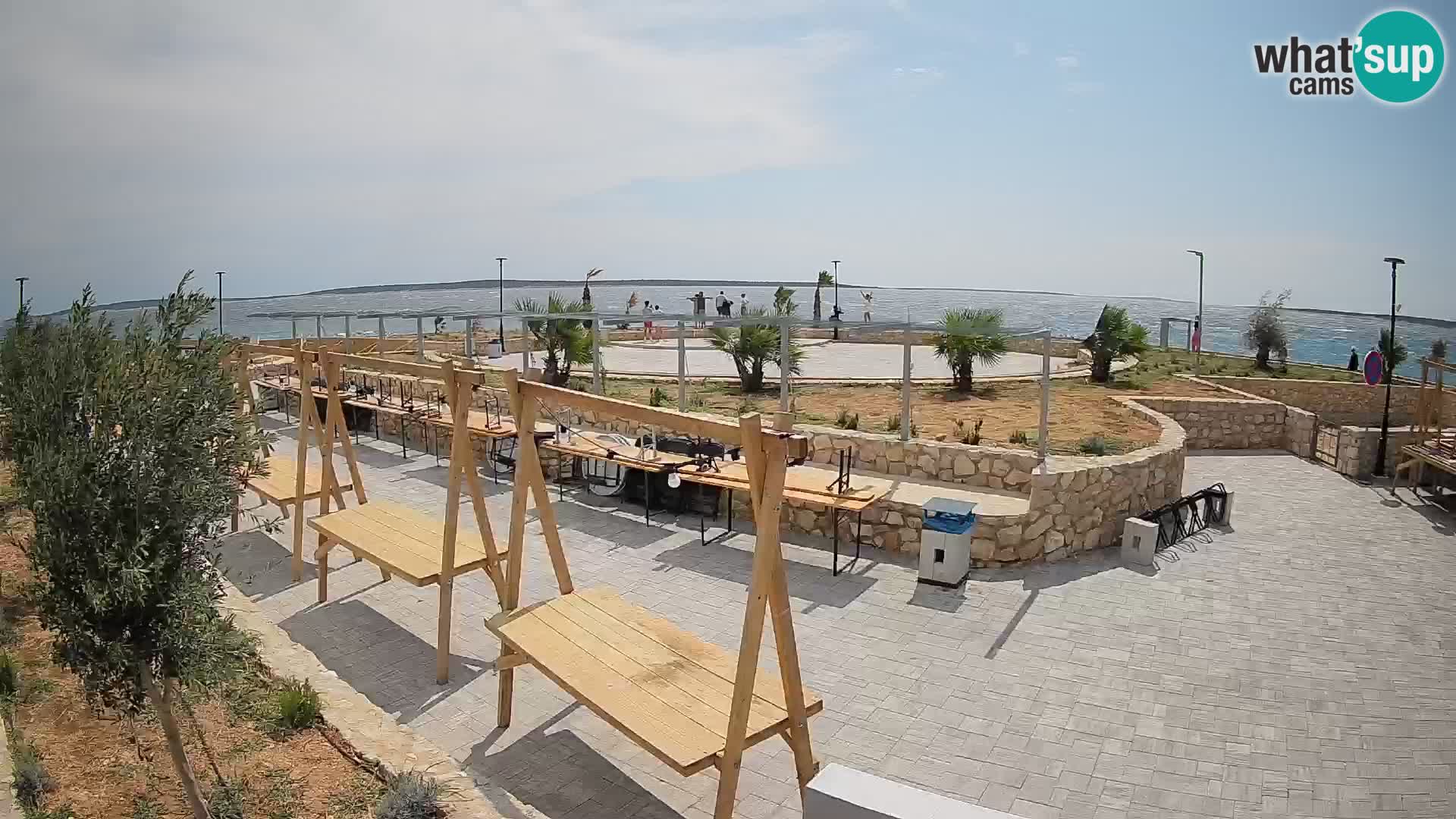 Spletna kamera Mandre – Poletni oder Velika điga | Otok Pag